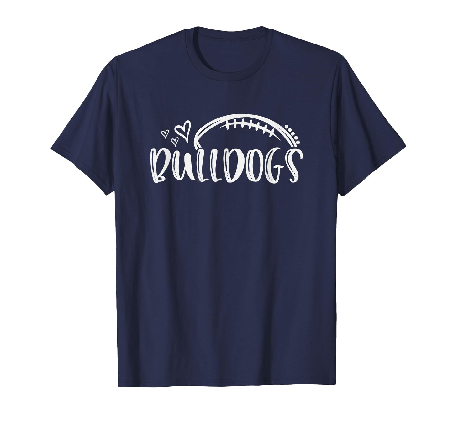 Football Bulldogs School Sports Fan Team Spirit T-Shirt