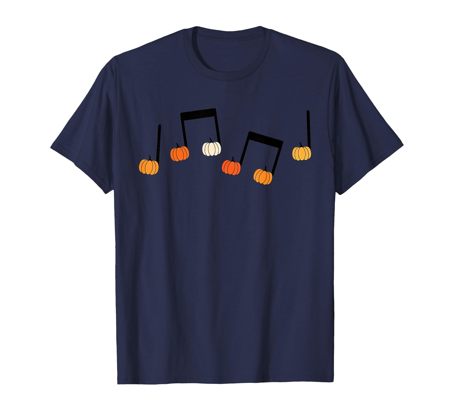 Music Note Pumpkin Fall Music Teacher Halloween Costume T-Shirt