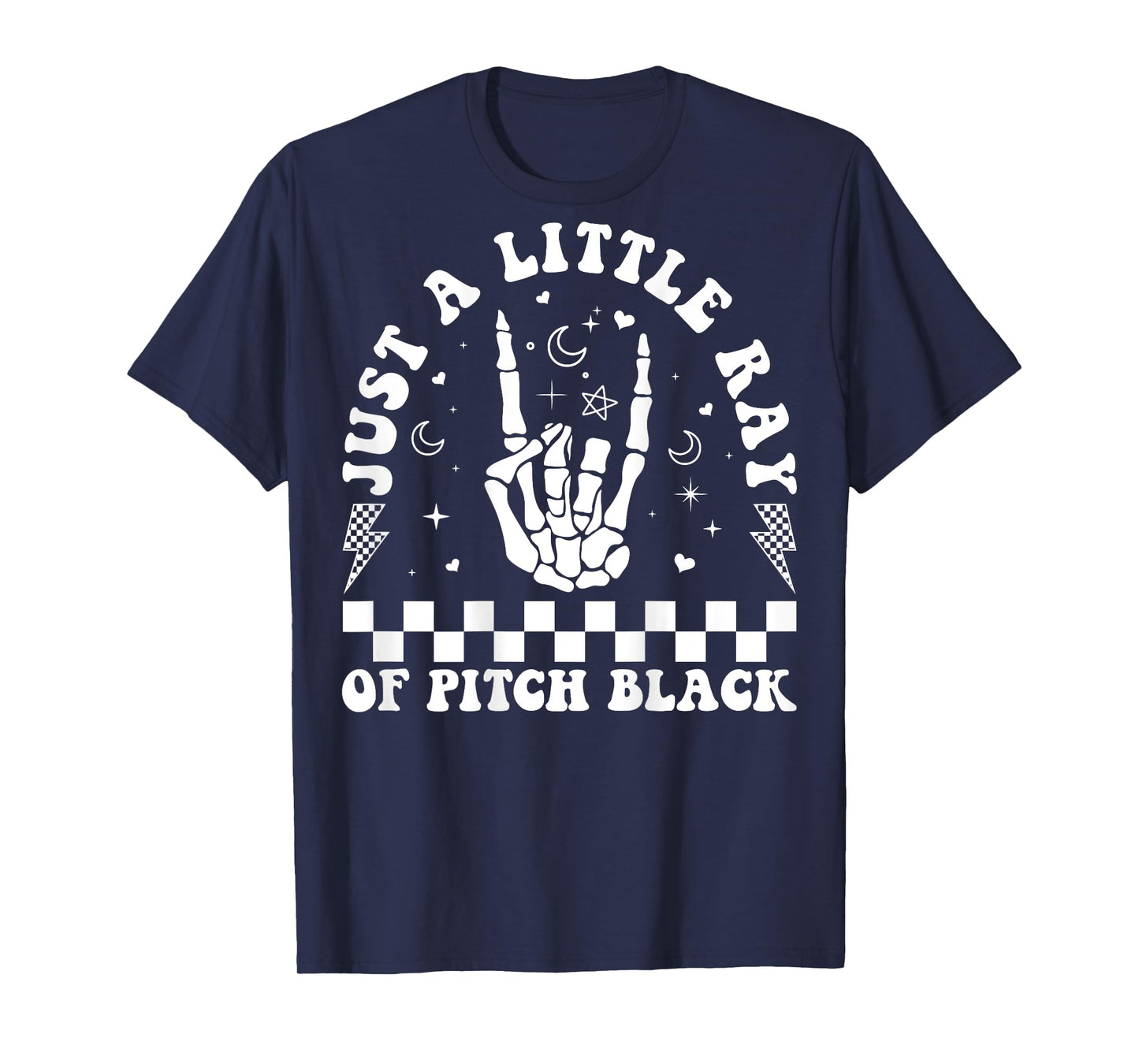 Just A Little Ray Of Pitch Black Witch Halloween ON BACK T-Shirt