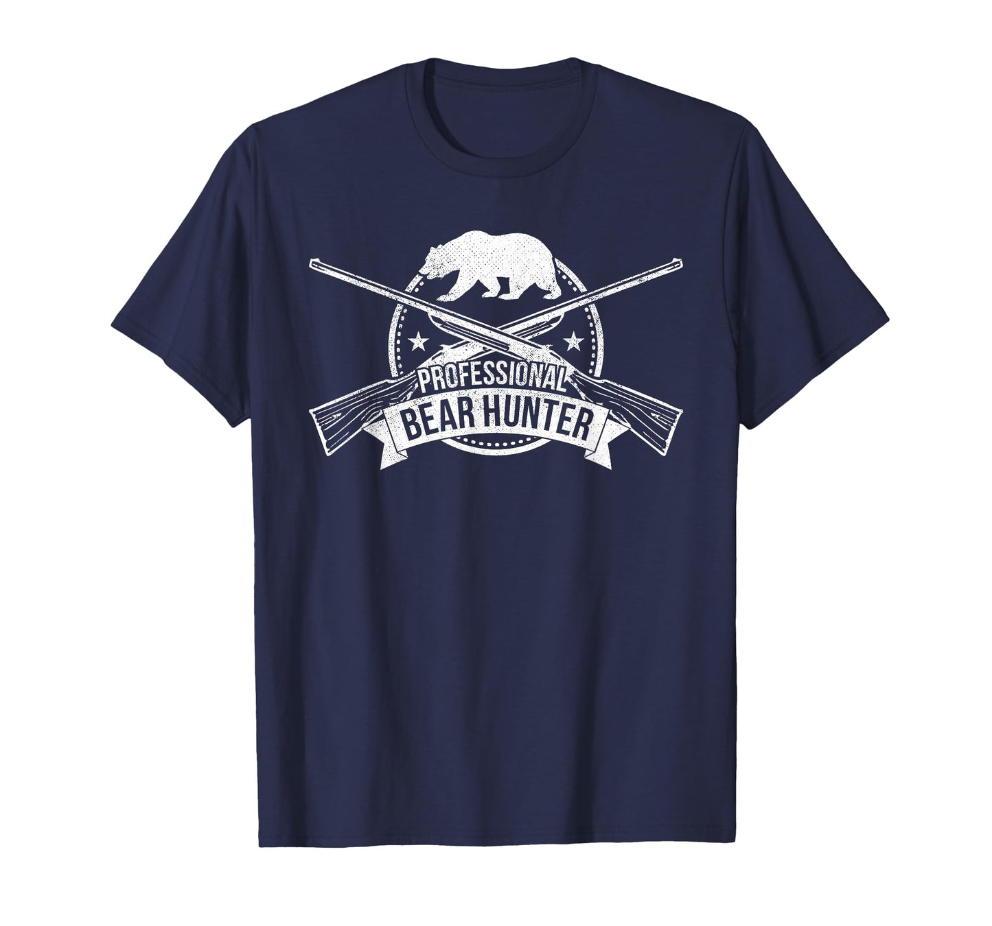 Professional Bear Hunter Crossed Rifles Hunting T-Shirt