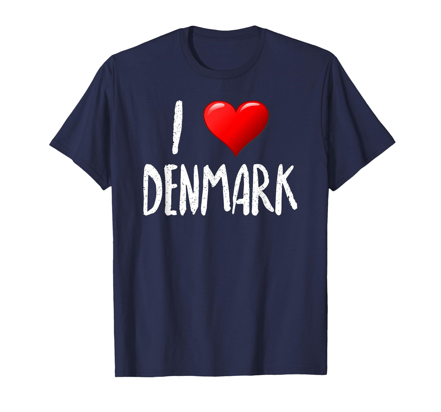 I Love Denmark- T-Shirt - Traveler - Souvenir T-Shirt