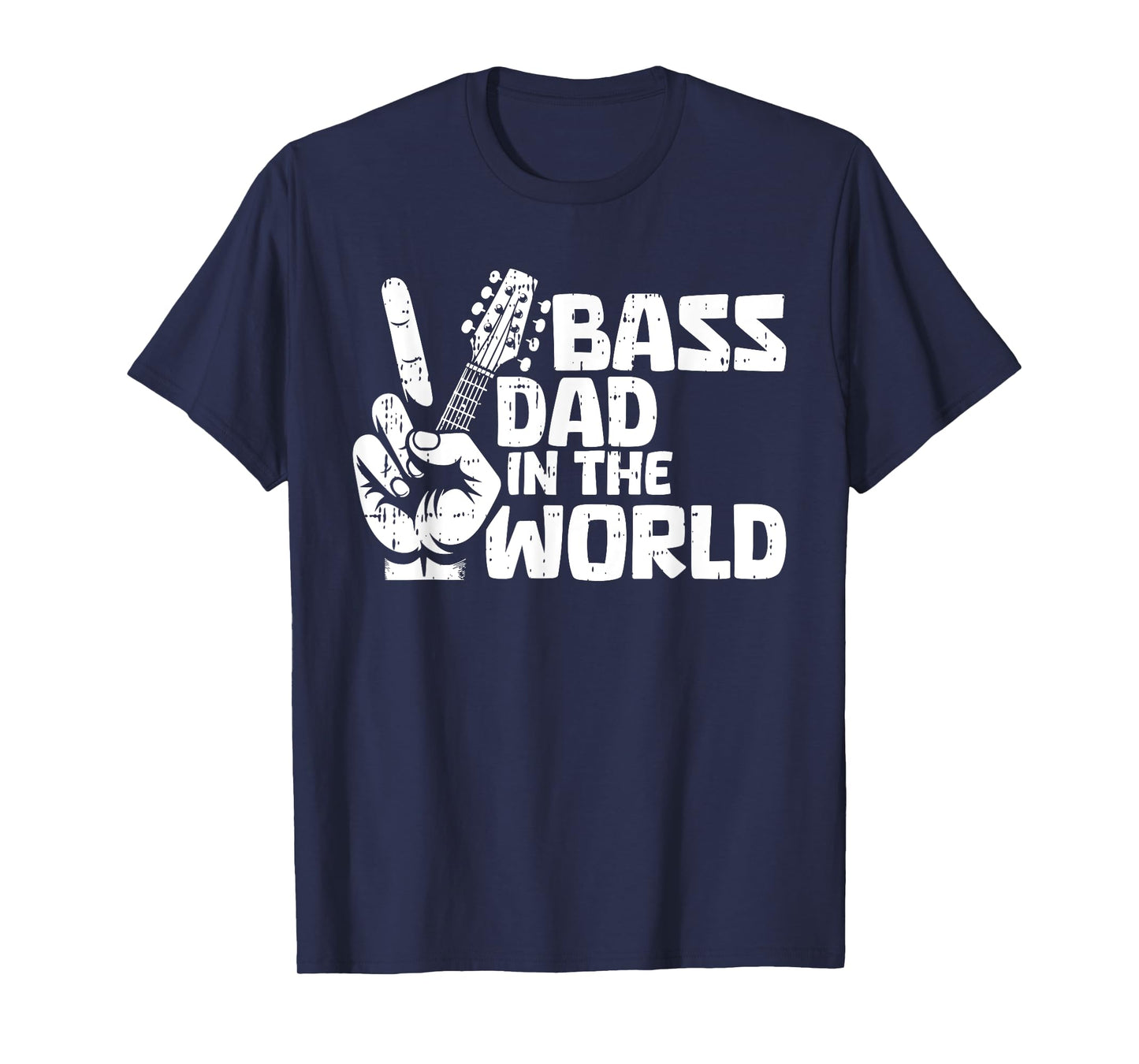 Bass Guitar Dad Fathers Day Guitarist Musician Papa Grandpa T-Shirt