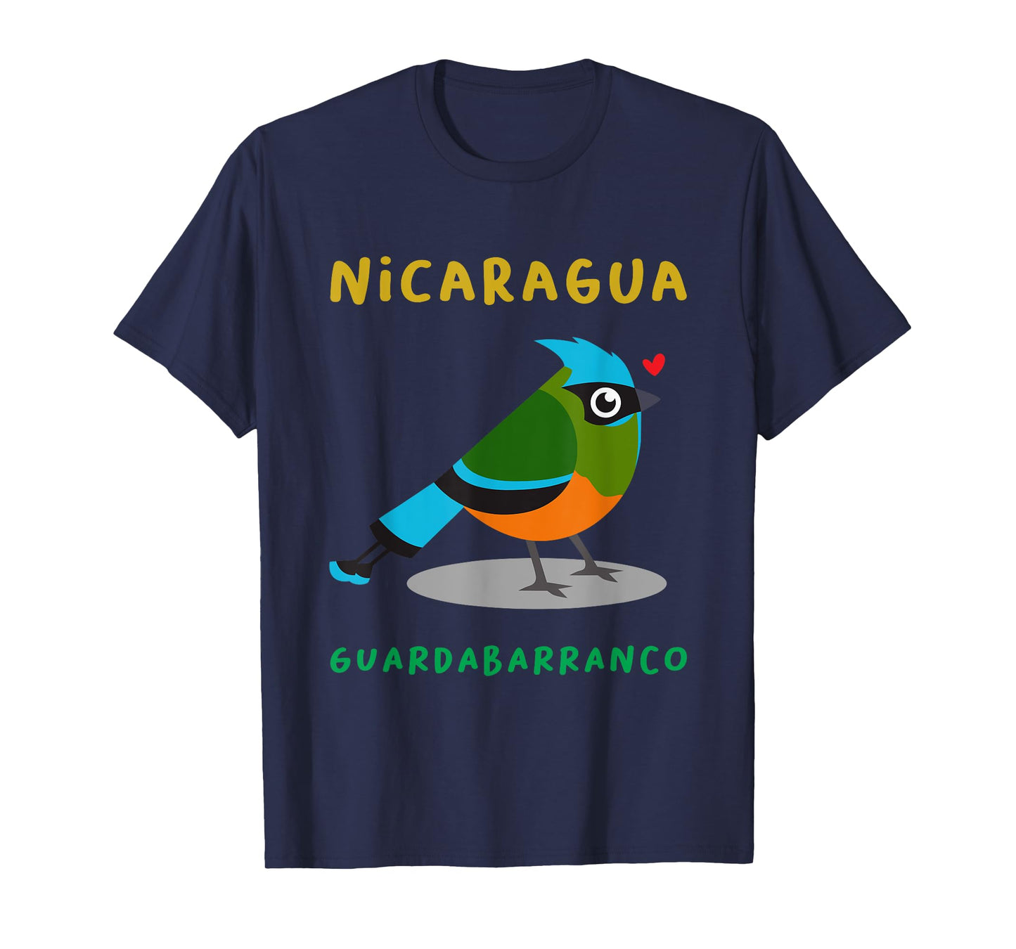 Nicaragua Guardabarranco Colorful national bird shirt T-Shirt