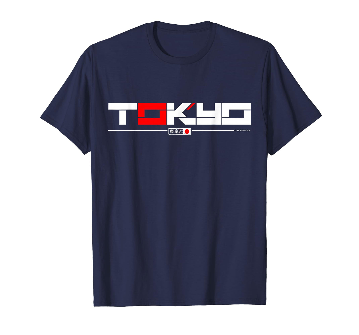 Japanese Streetwear Aesthetic Tokyo Gifts DAIMMER Tokyo T-Shirt - Unisex-Adults - Black - Small - Short Sleeve - Retro - Tokyo Skyline & Japanese Flag Graphics