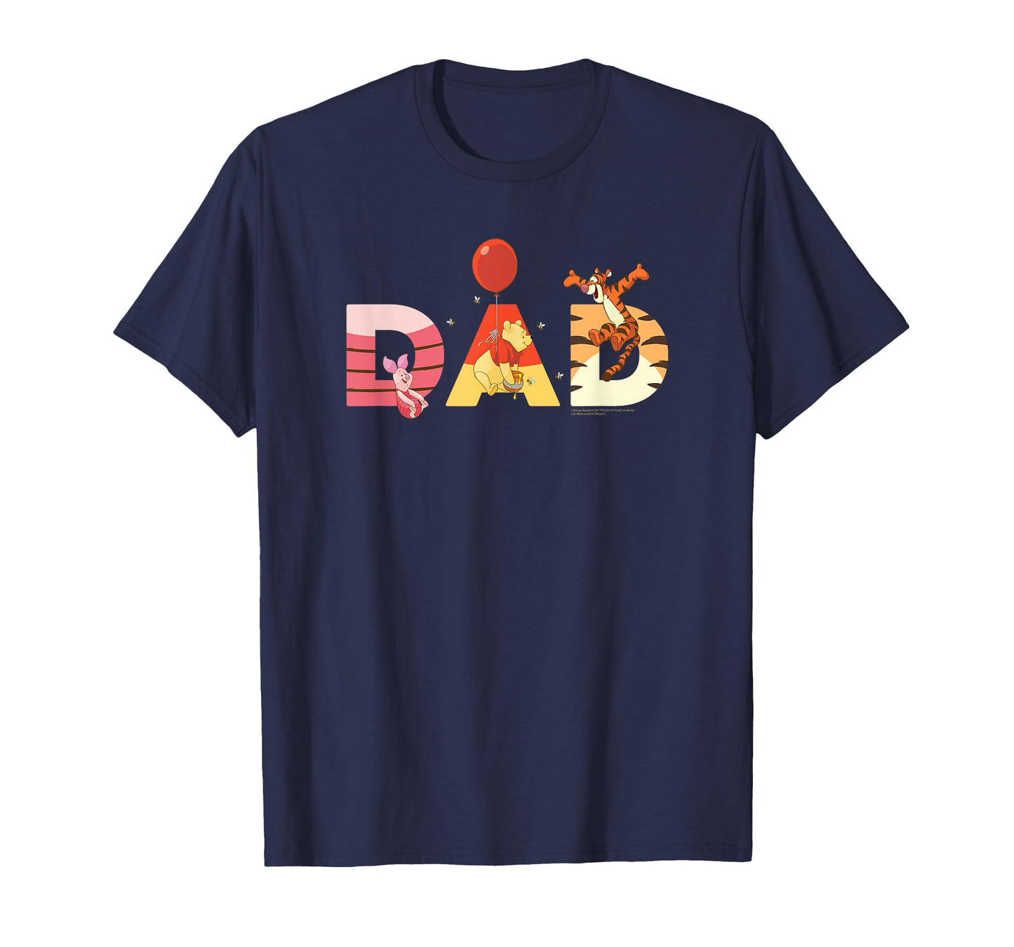 Disney Winnie the Pooh and Friends Dad Father’s Day Birthday T-Shirt