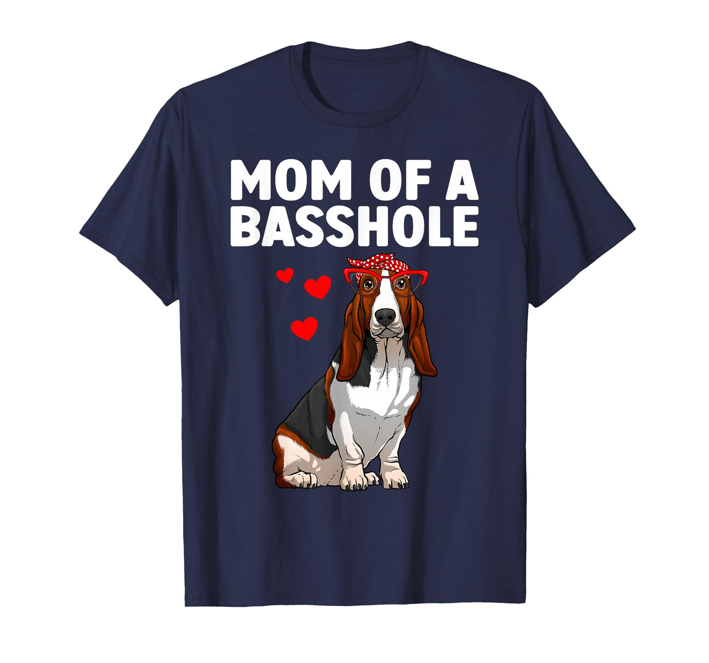 Cute Basset Hound Art For Mom Women Girls Basset Hound Lover T-Shirt