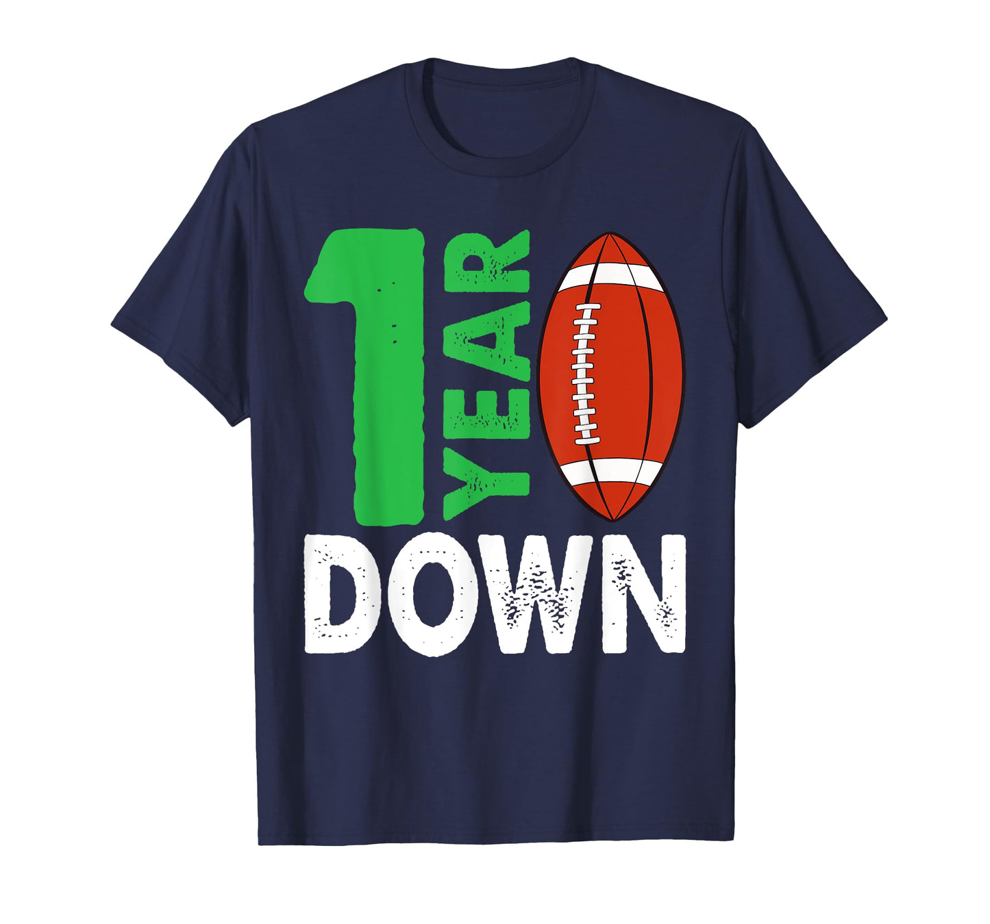 1st Birthday Party Football Boy One Year Old Football Player T-Shirt
