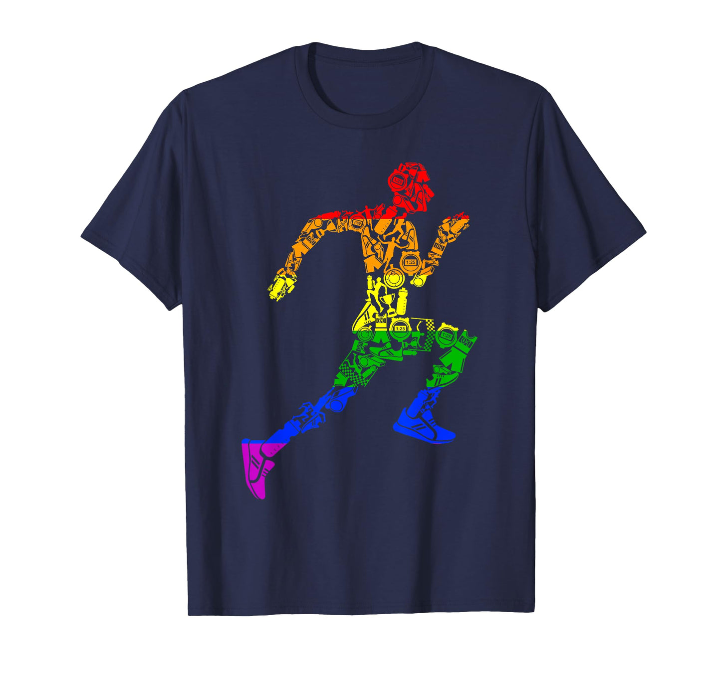 LGBT Gay Pride Rainbow Flag Gift - Running Gear Runner T-Shirt