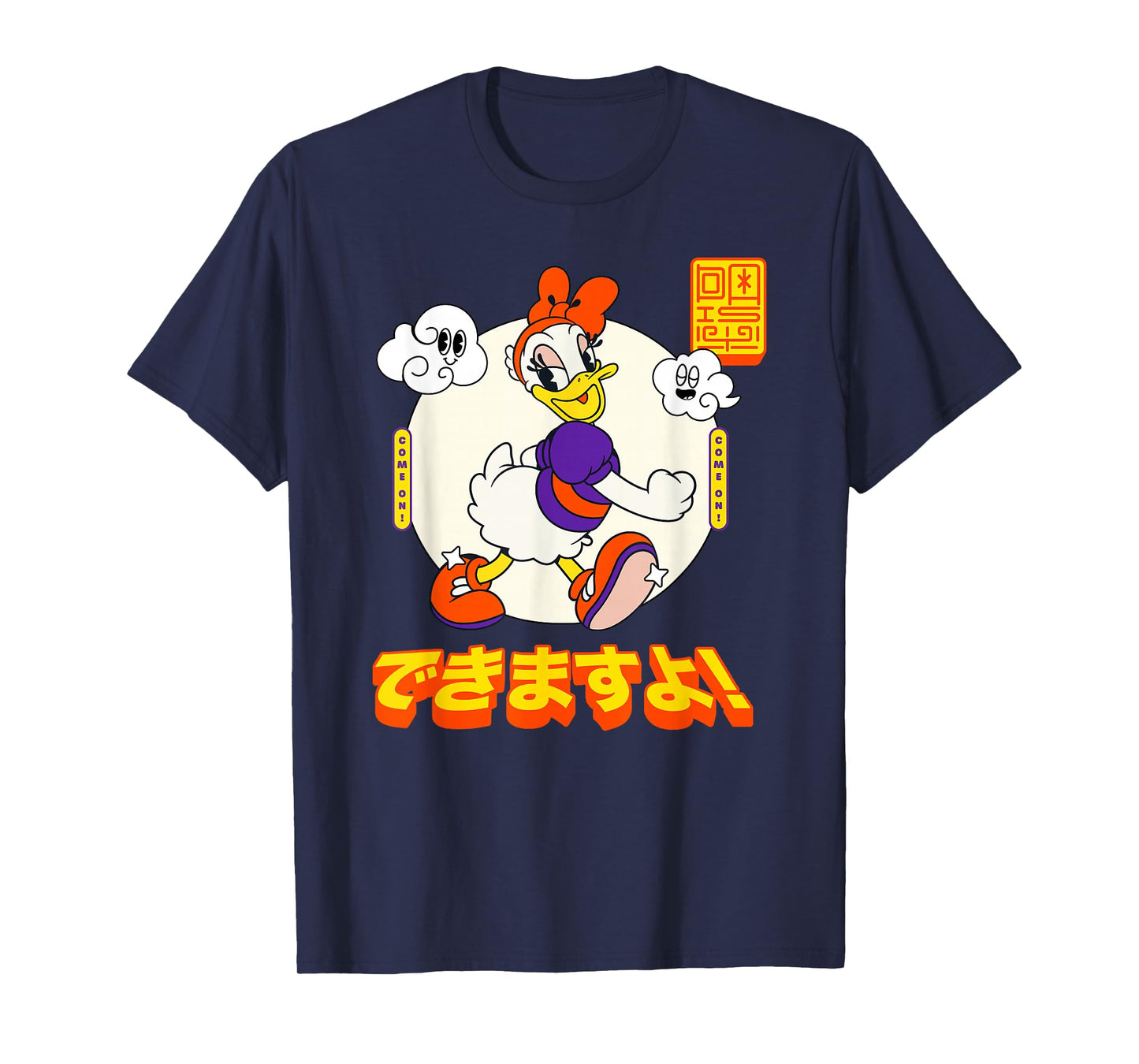 Disney Mickey And Friends Daisy Duck Come On! Manga Style T-Shirt