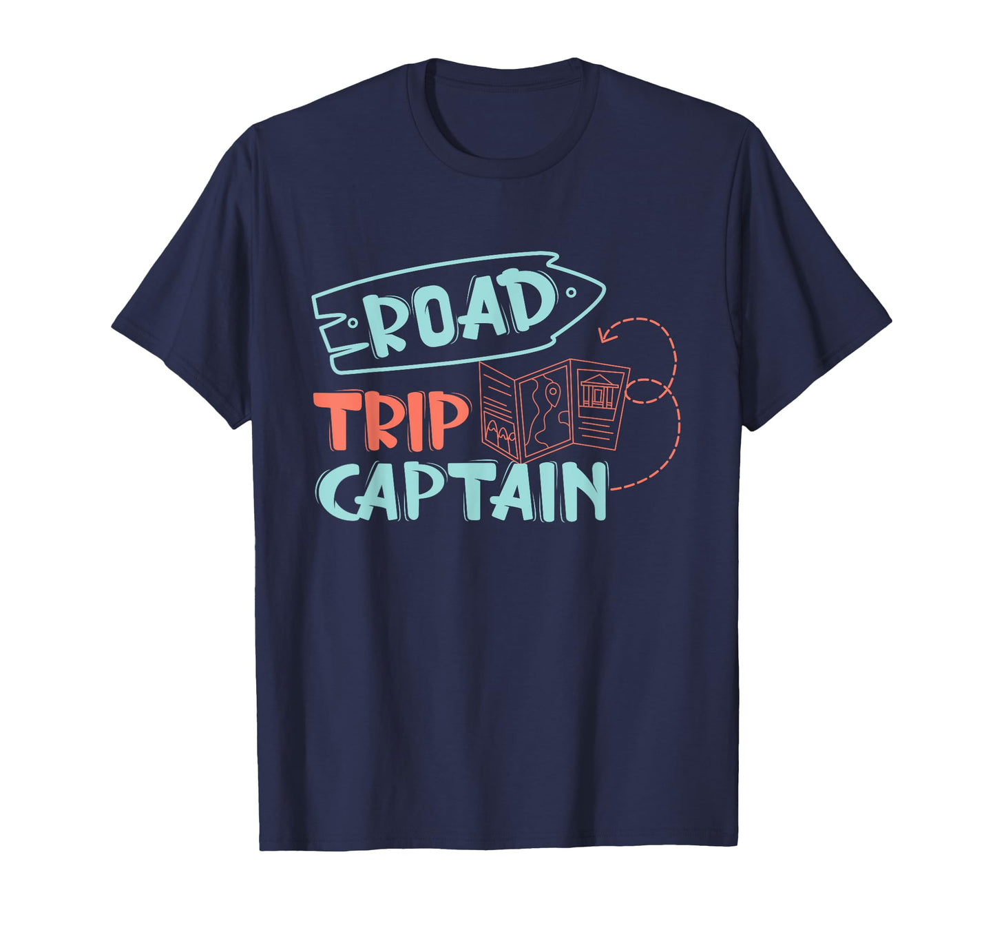 Road Trip Captain Traveler Vacation Explorer Adventure Gift T-Shirt