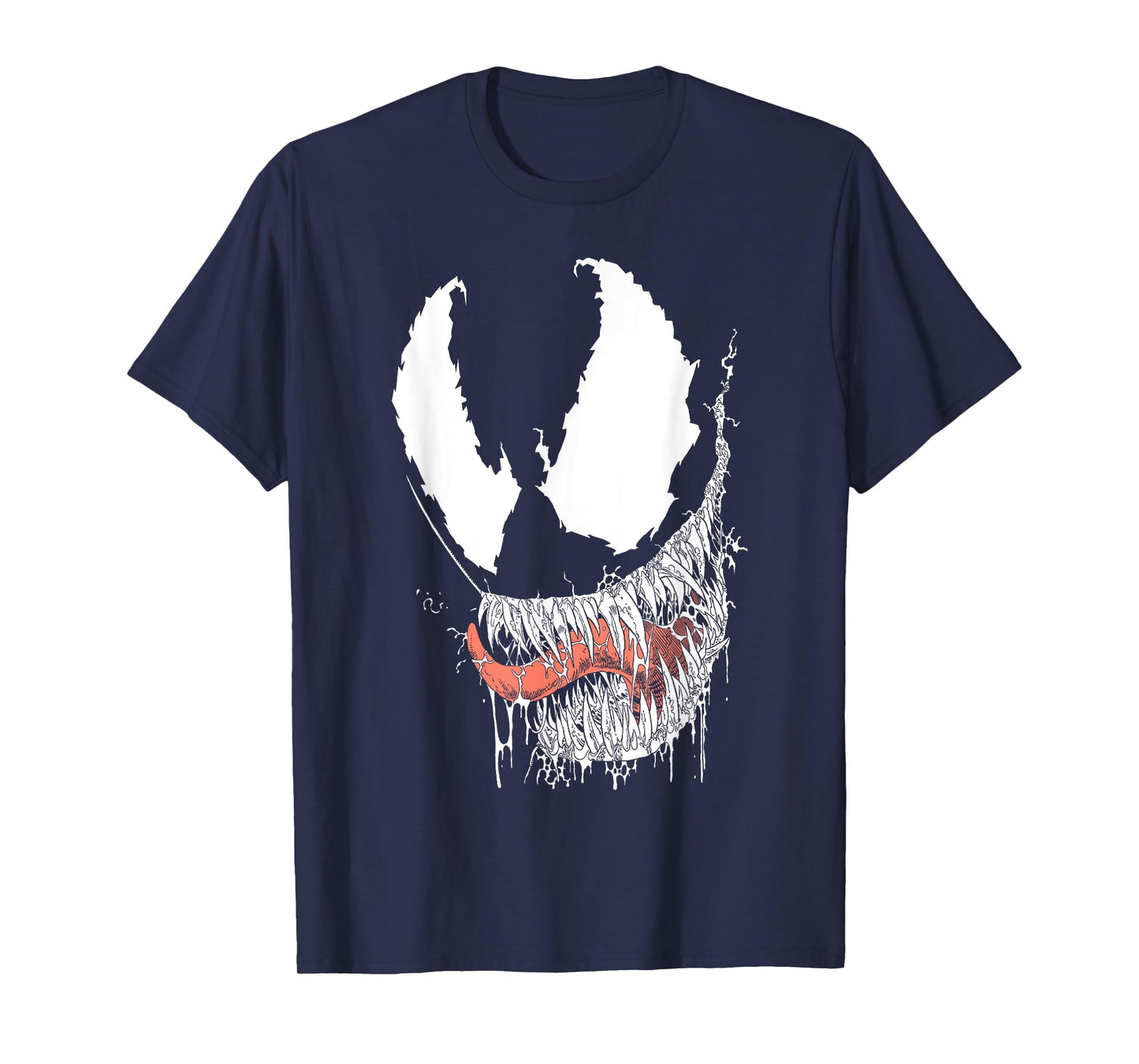 Marvel Venom Halloween Big Drooling Mouth With Sharp Teeth T-Shirt