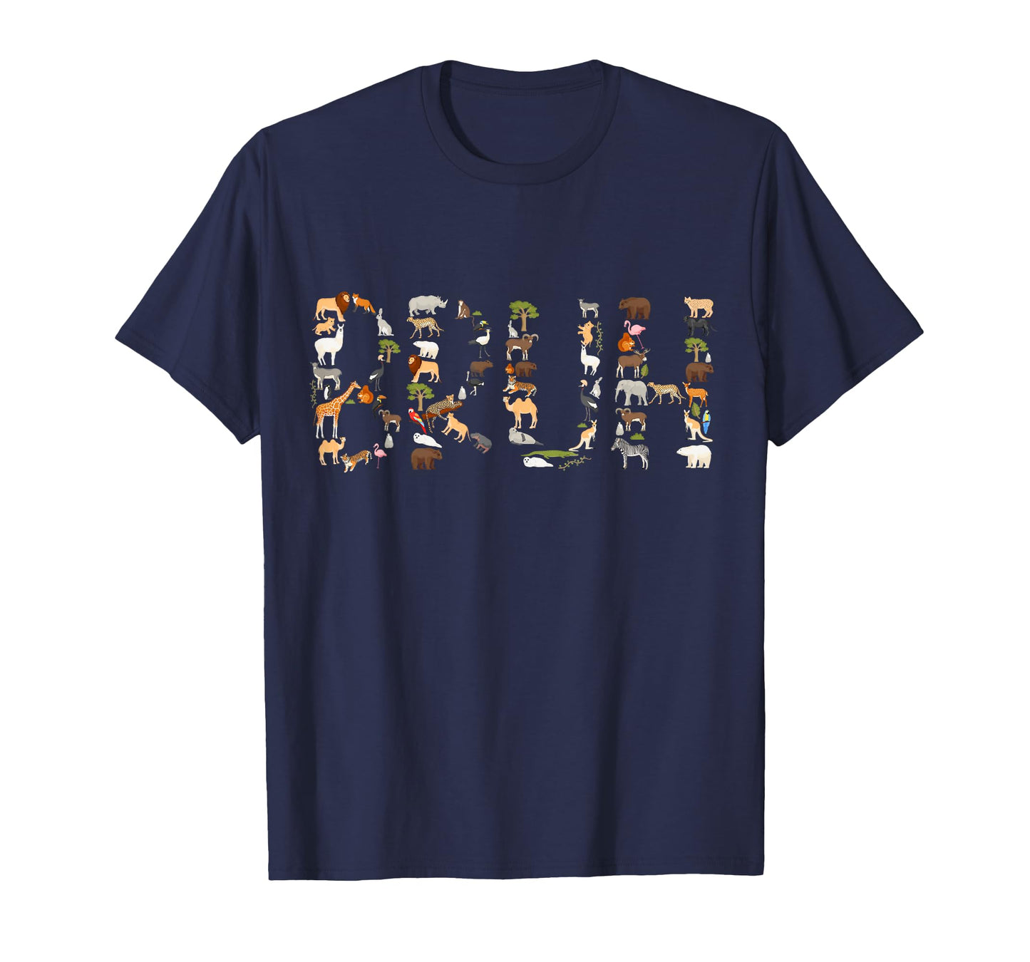 Safari Animals Wildlife Zookeeper Funny Bruh Boys Teens Kids T-Shirt