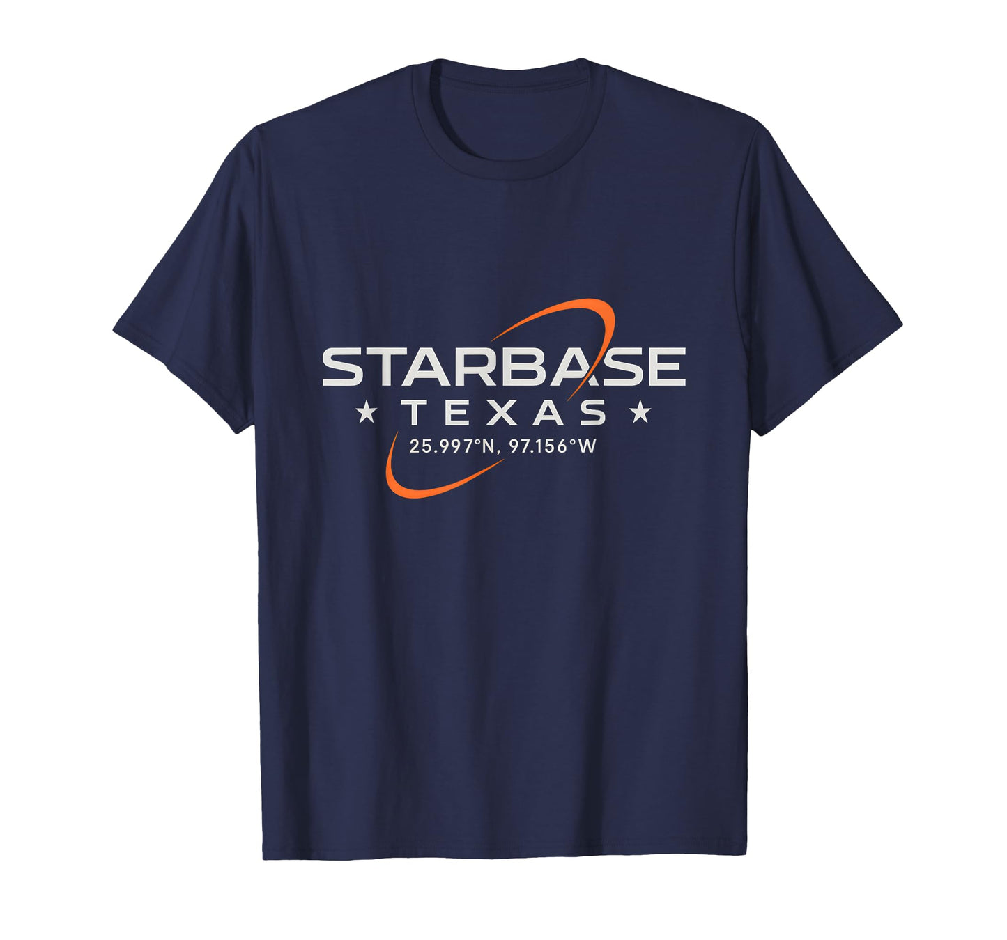 Texas Coordinates Shirt Boca Chica Starbase Minimal Science T-Shirt