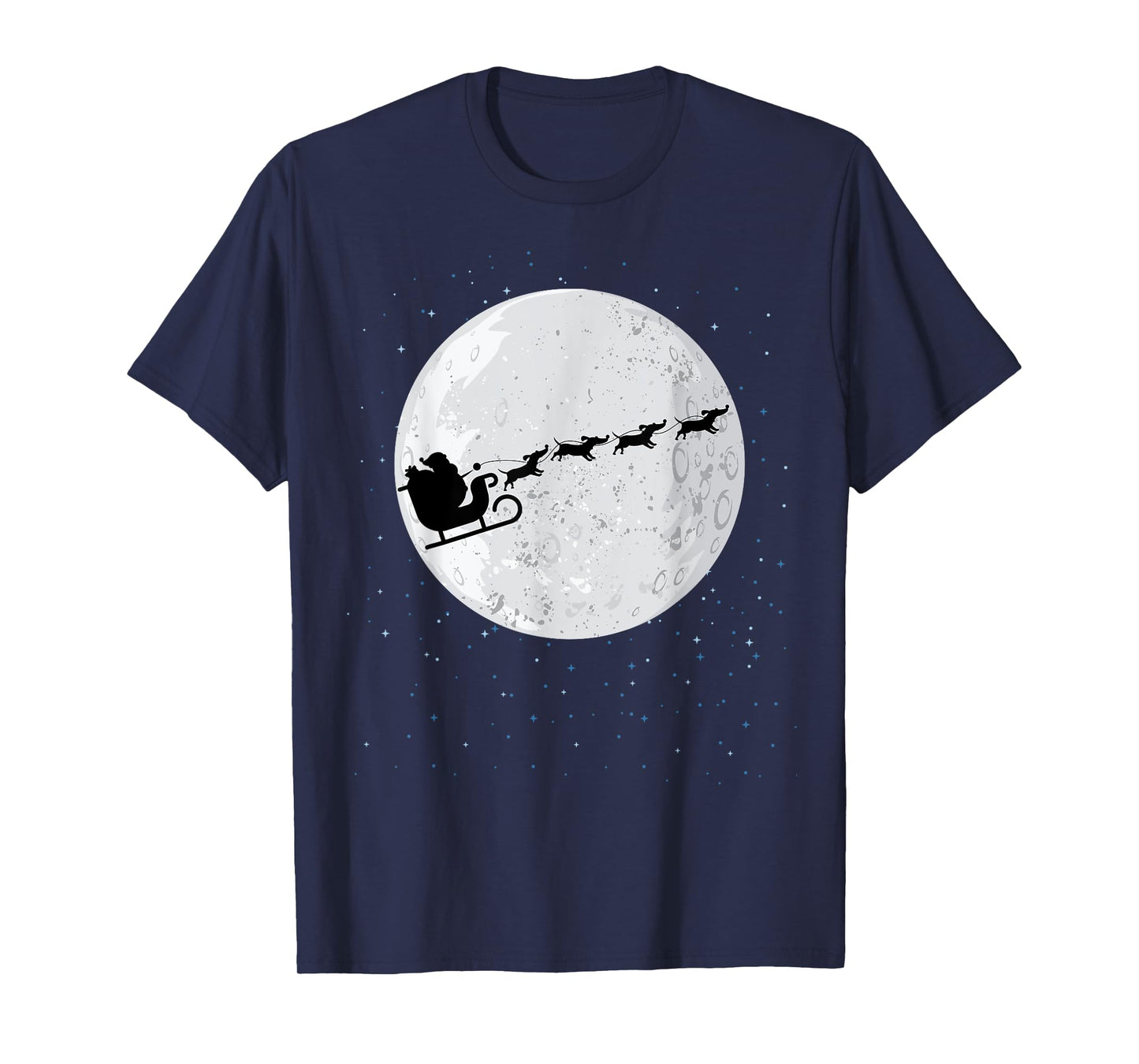 Dachshund Santa Sleigh Wiener Dog Christmas Gift T-Shirt for Men Women Kids