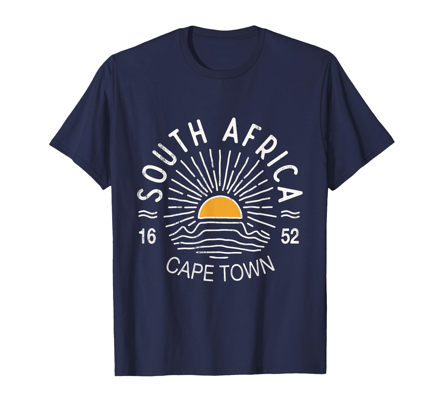Cape Town South Africa Souvenir Vintage Retro Sunset T-Shirt