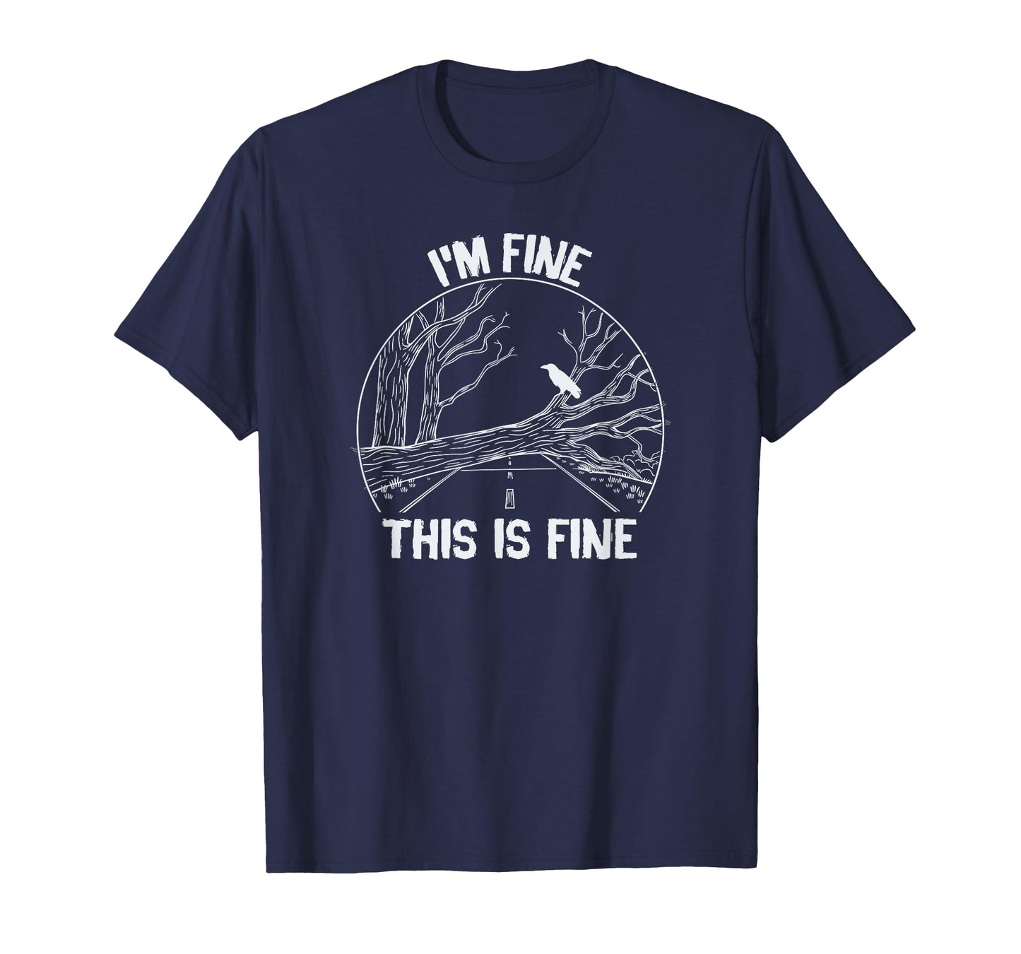 This is Fine, From Horror TV Design, Scary Show T-Shirt T-Shirt