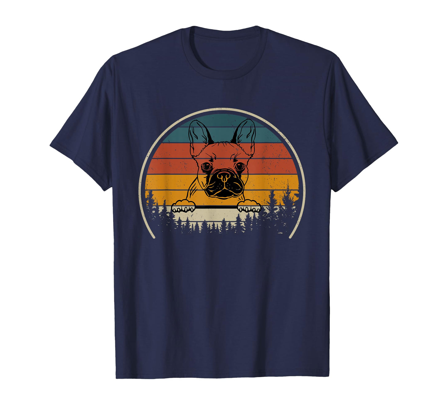 French Bulldog Retro Frenchie Men Women Kids T-Shirt