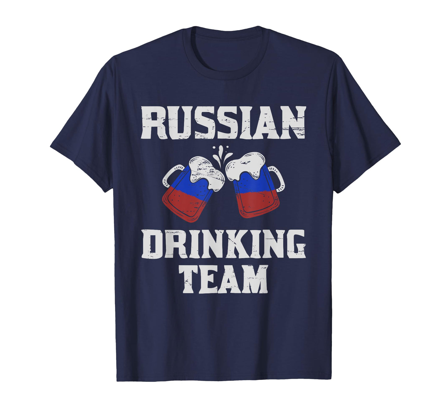 Russia Drinking Team design Russian Flag Country Beer Funny T-Shirt