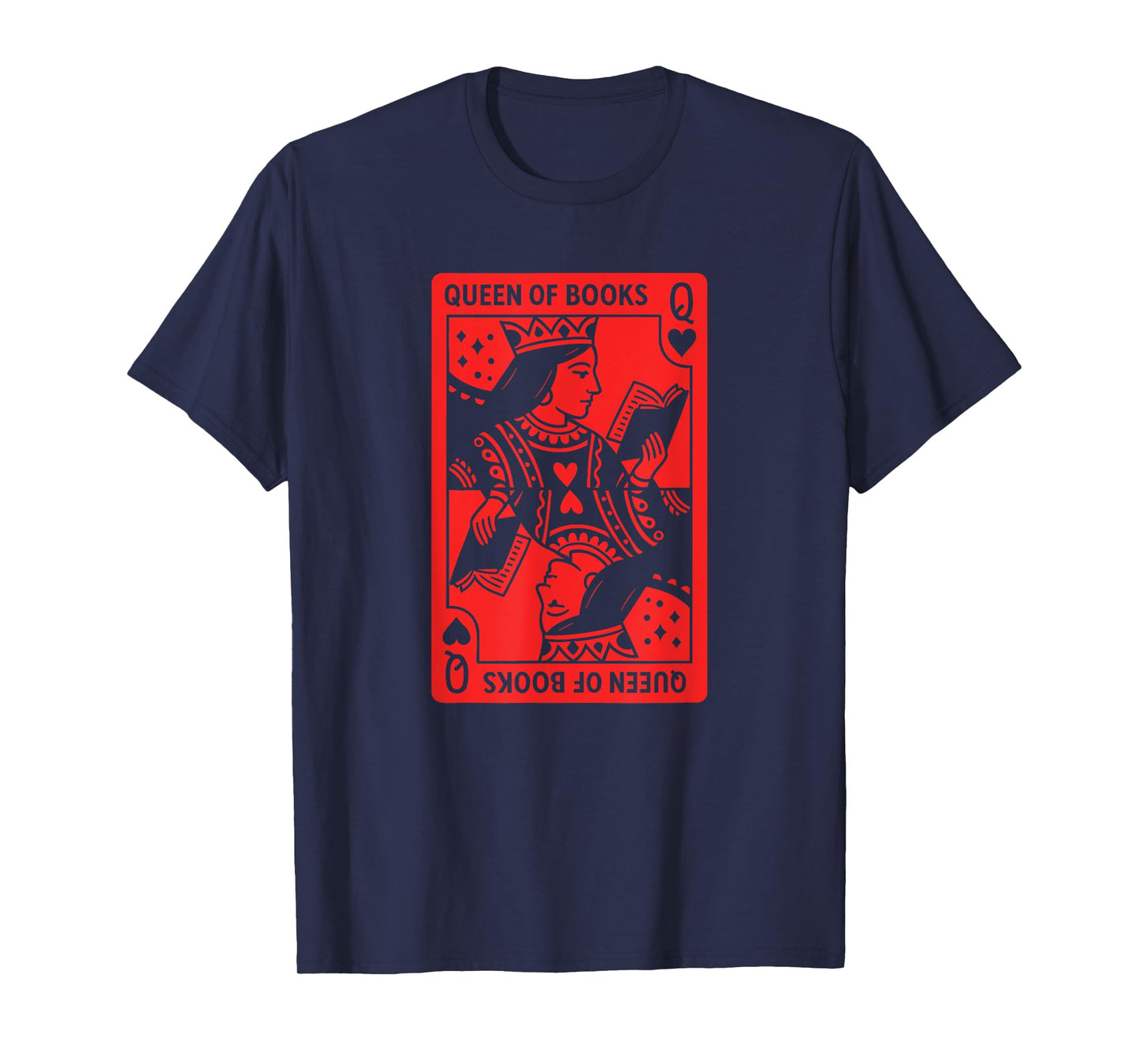 Bookish Book Lover Reading Queen of Books Avid Reader T-Shirt