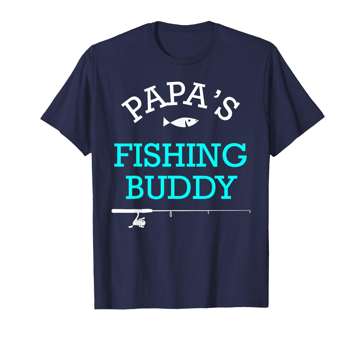 Papas Fishing Buddy Cute Kids Gift T-Shirt