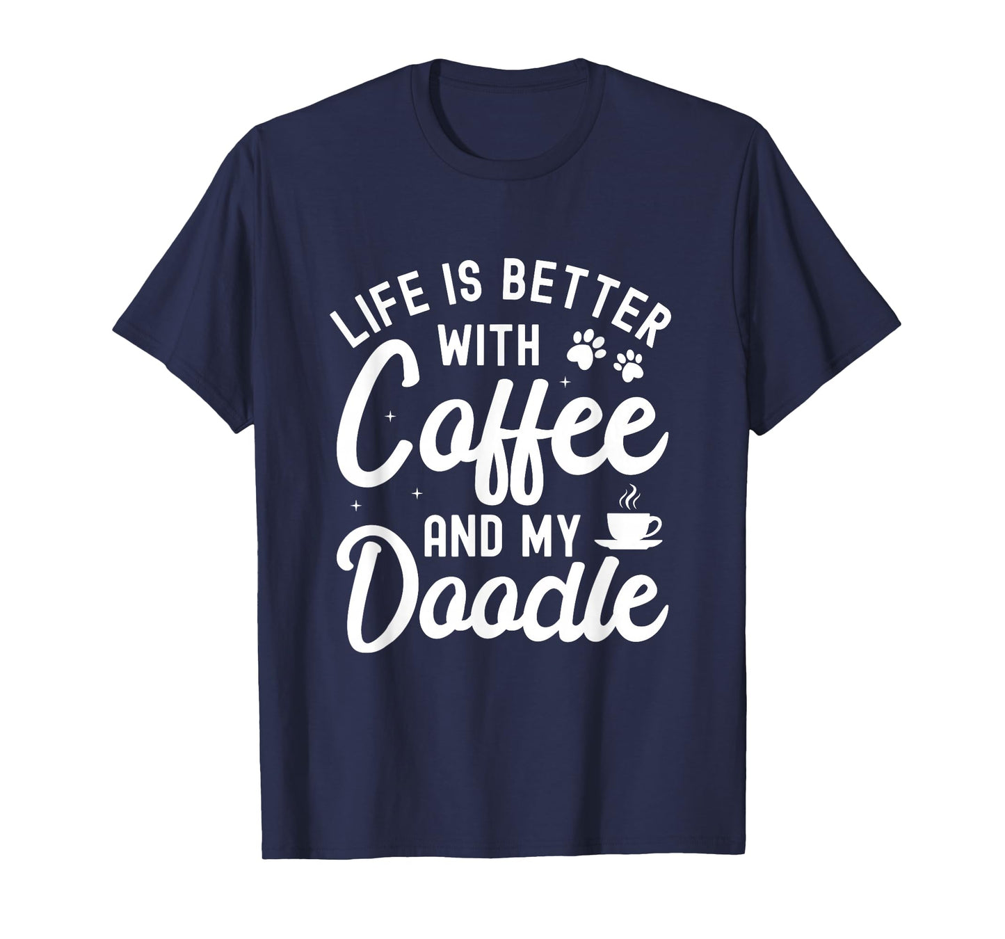Goldendoodle Dog Owner Coffee Lovers White Golden Doodle T-Shirt