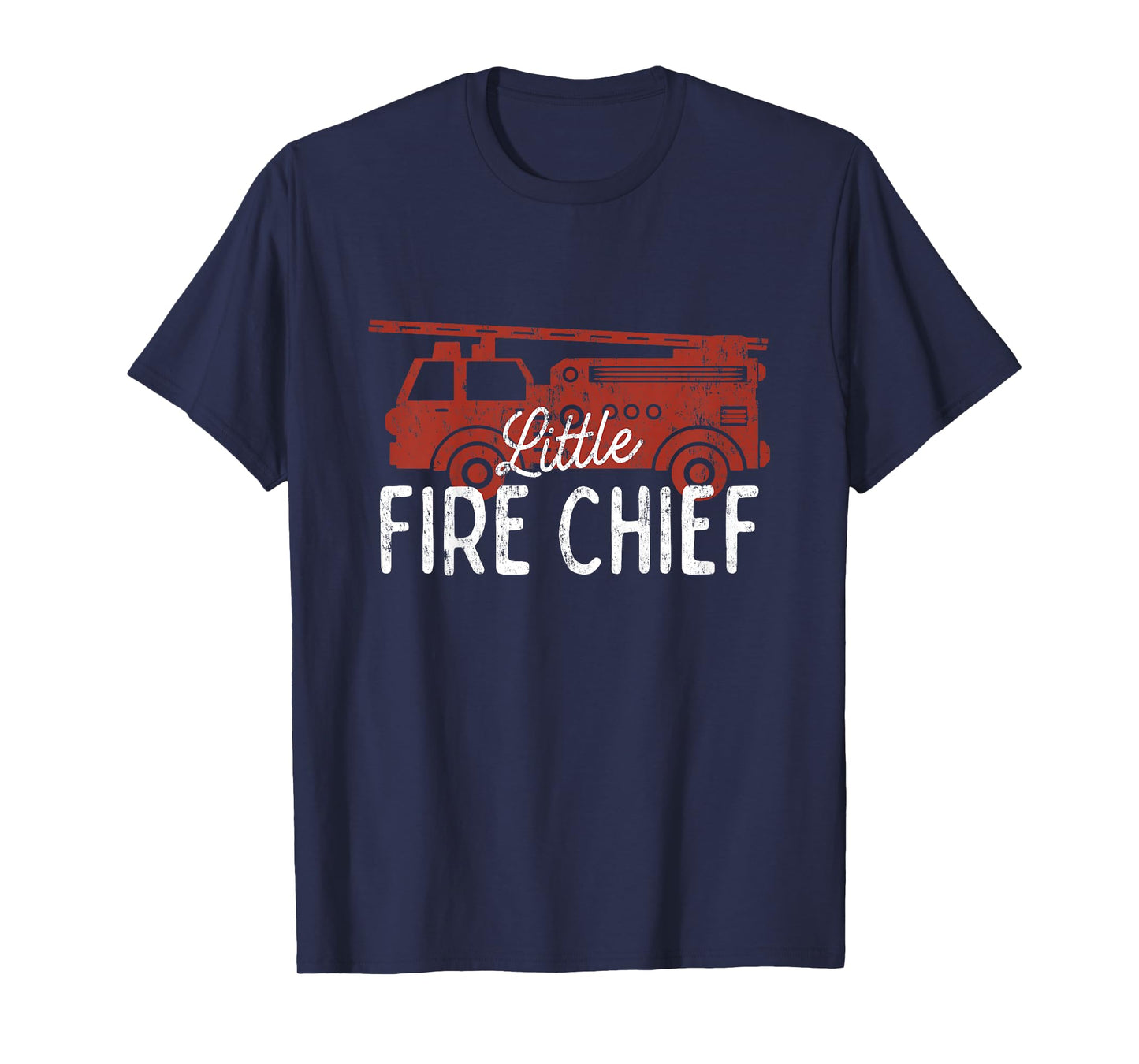 Kids Fireman Shirt Toddler Boys, Little Fire Chief Fire Truck T-Shirt