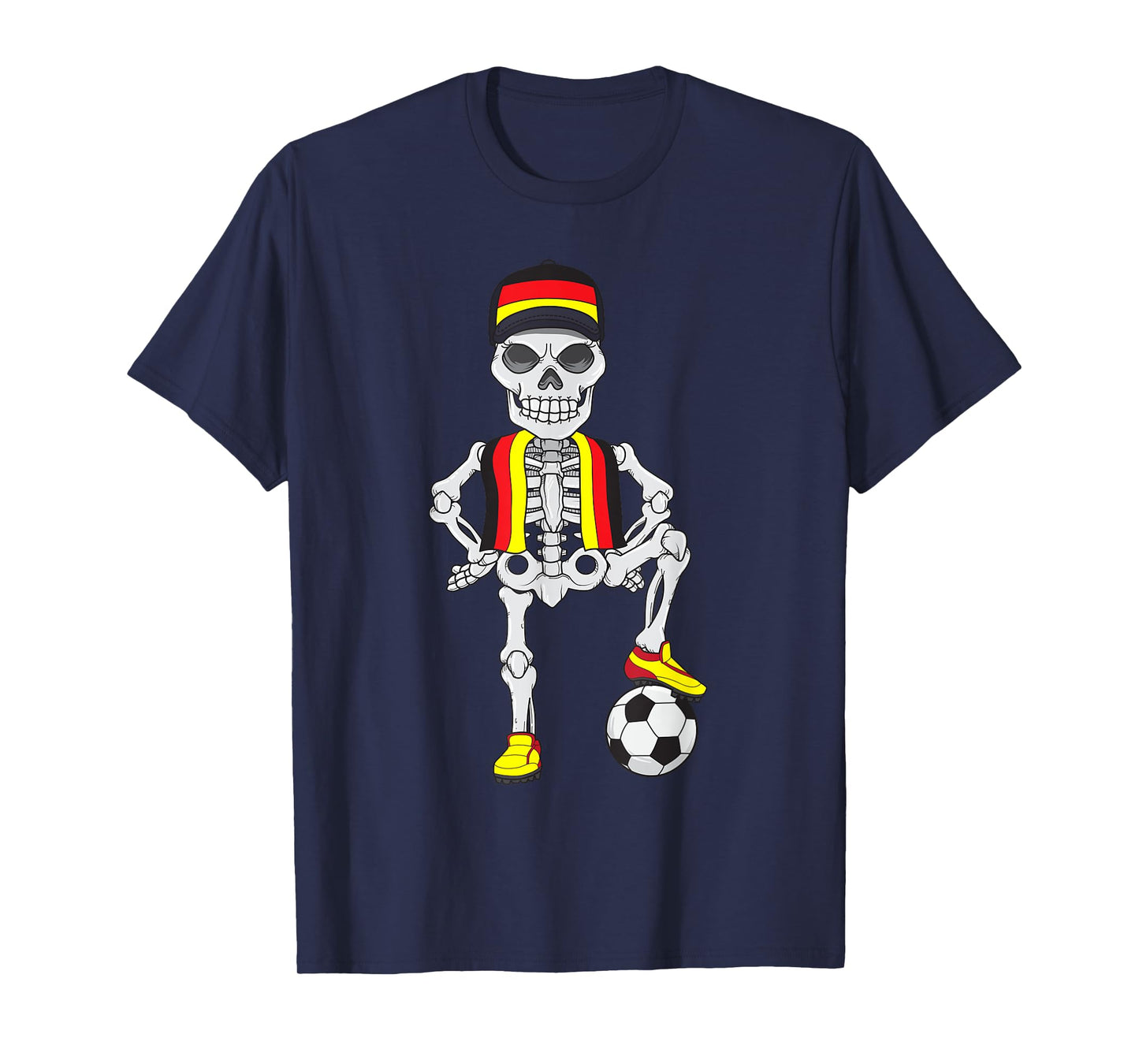 Germany Soccer Skeleton Fan Team T-Shirt