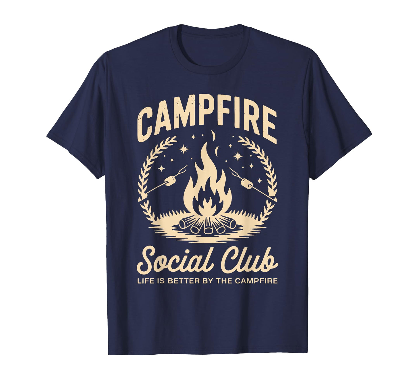 Campfire Social Club No City Lights Just Campfire Nights T-Shirt