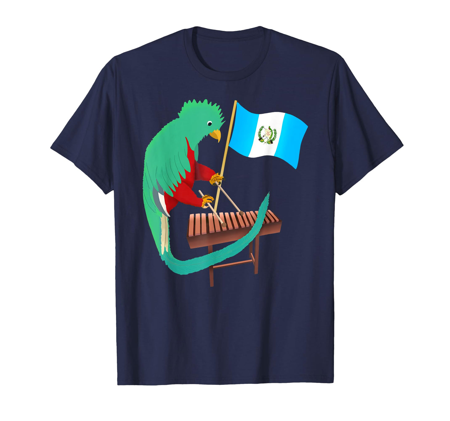 Guatemala Quetzal Chapin Antigua Guate Flag Tikal Marimba T-Shirt