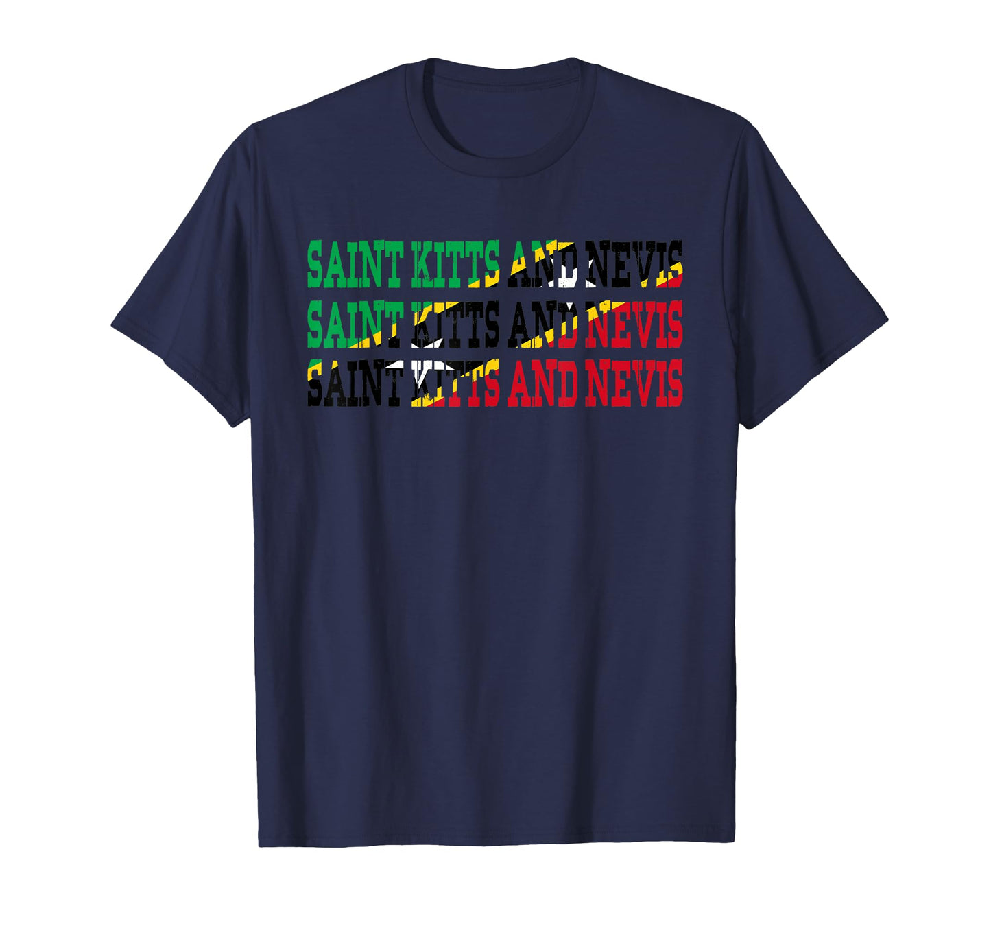 ST KITTS & NEVIS | Kittian Nevisian Flag Sports Lovers Shirt T-Shirt