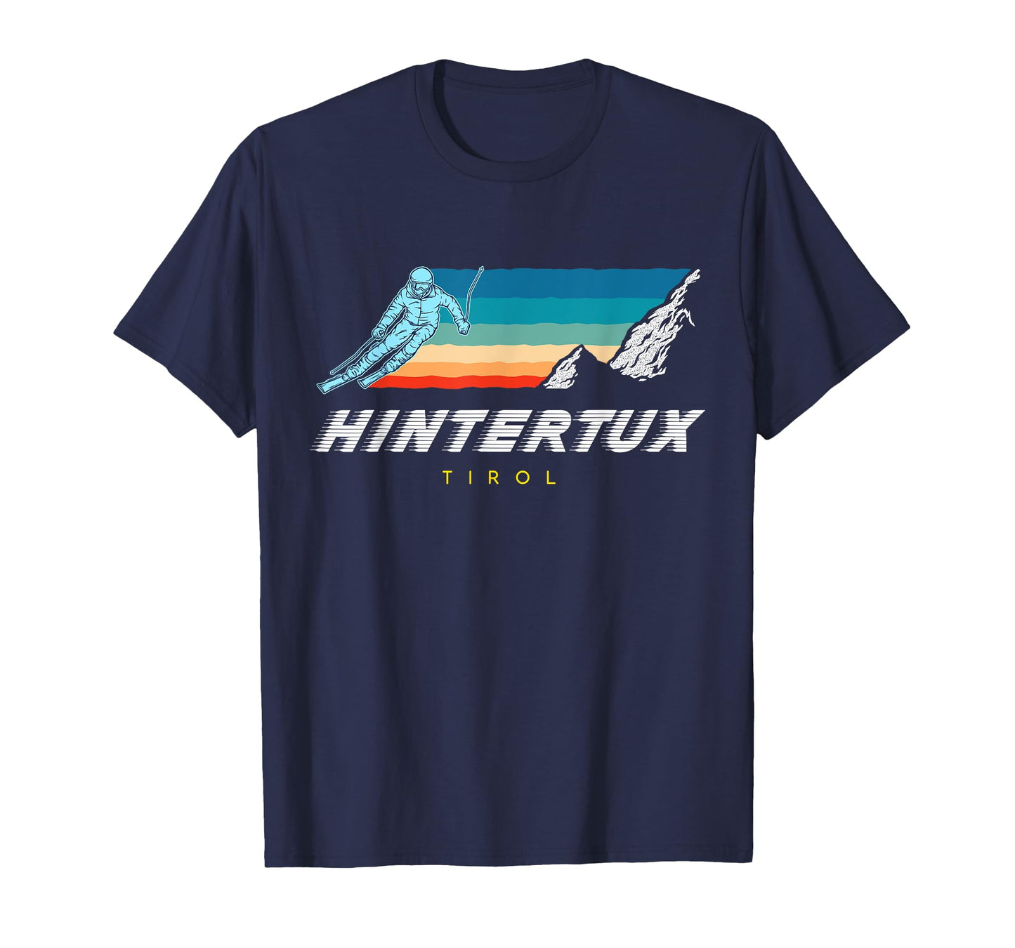 Hintertux Tyrol - Austria Retro 80s Ski Holidays T-Shirt