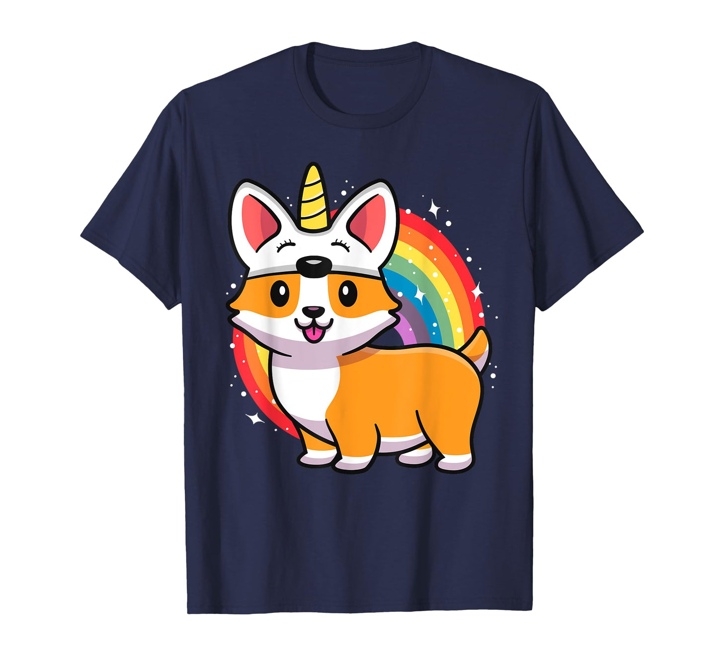 Corgicorn Unicorn Corgi Shirt For Kids Funny Rainbow Corgi T-Shirt