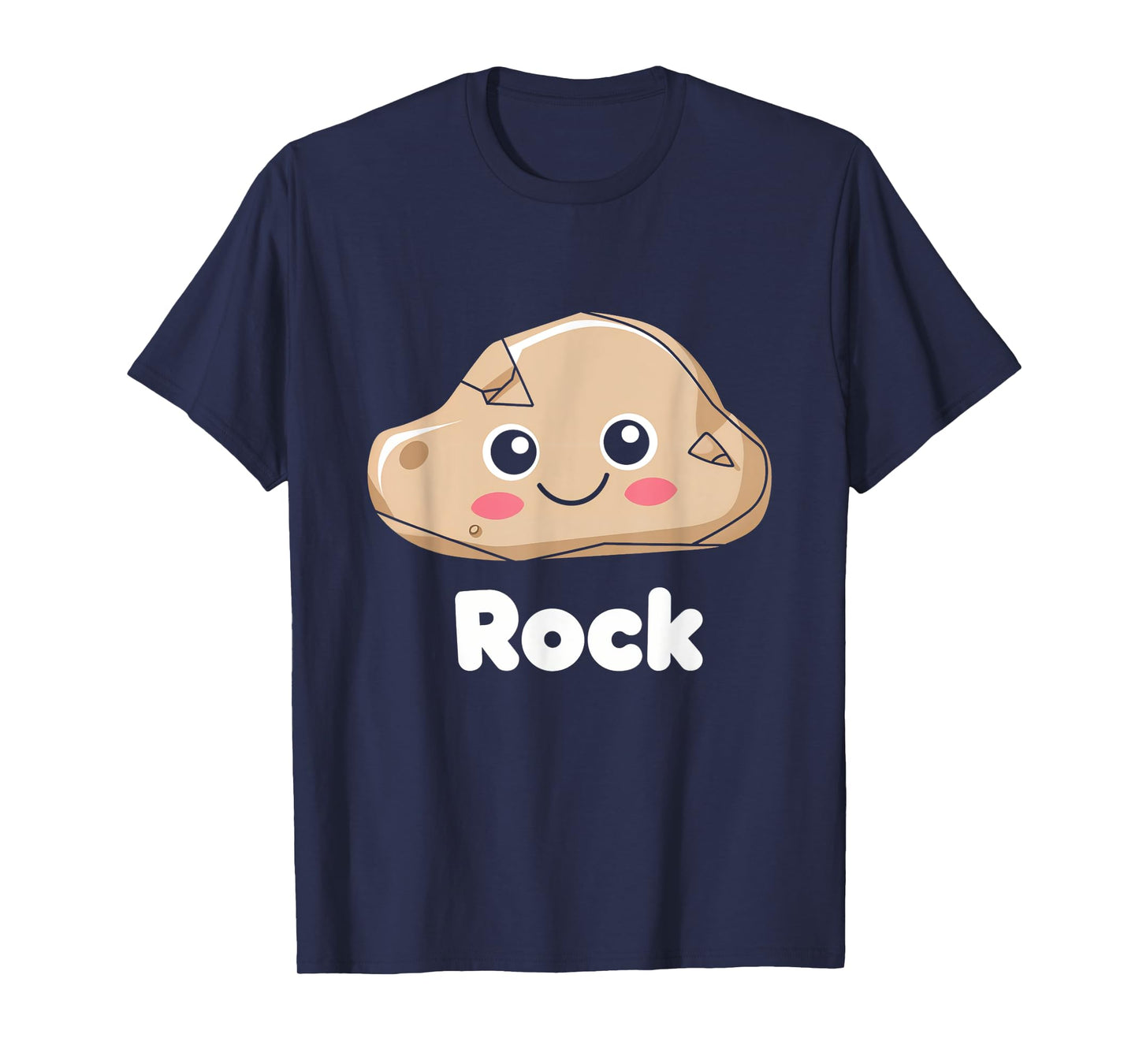 Rock Cute Kawaii Adorable Playful Cartoon Character T-Shirt