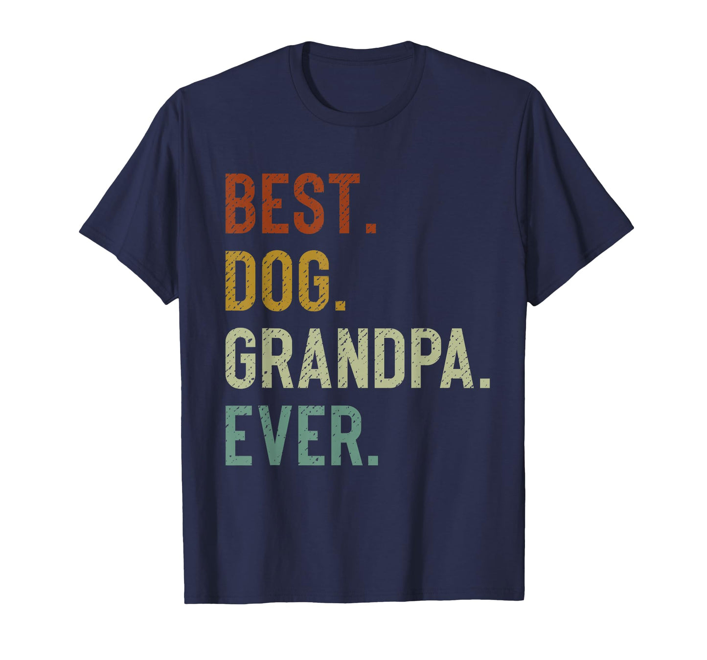 Best Dog Grandpa Ever Vintage Retro Grandpaw T-Shirt