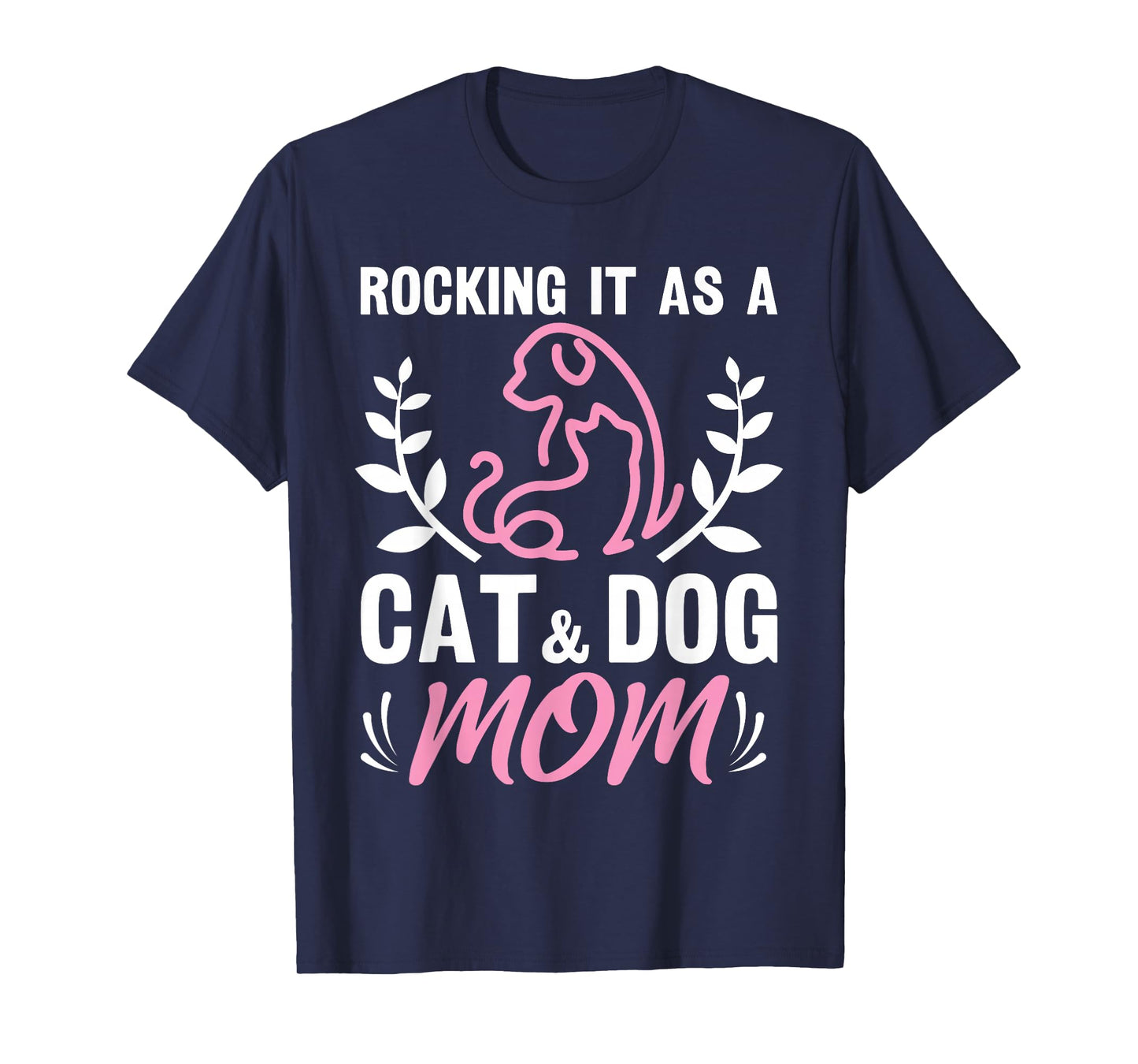 Cat and Dog Mom Fur Mama Mother's Day T-Shirt