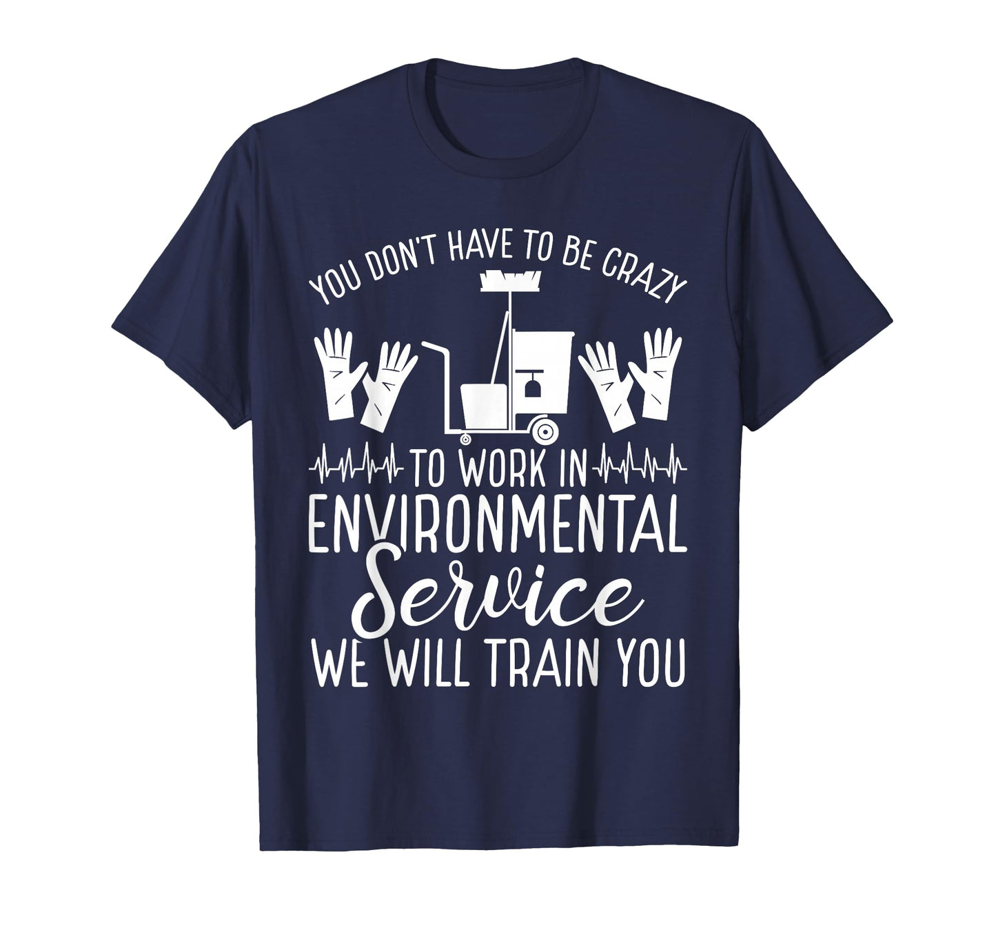 Environmental Service Technician EVS Worker EVS Tech Badge T-Shirt