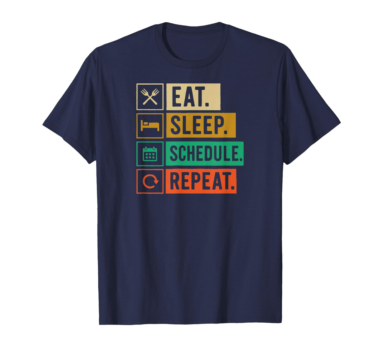 Eat Sleep Schedule Repeat Funny Social Media Manager T-Shirt