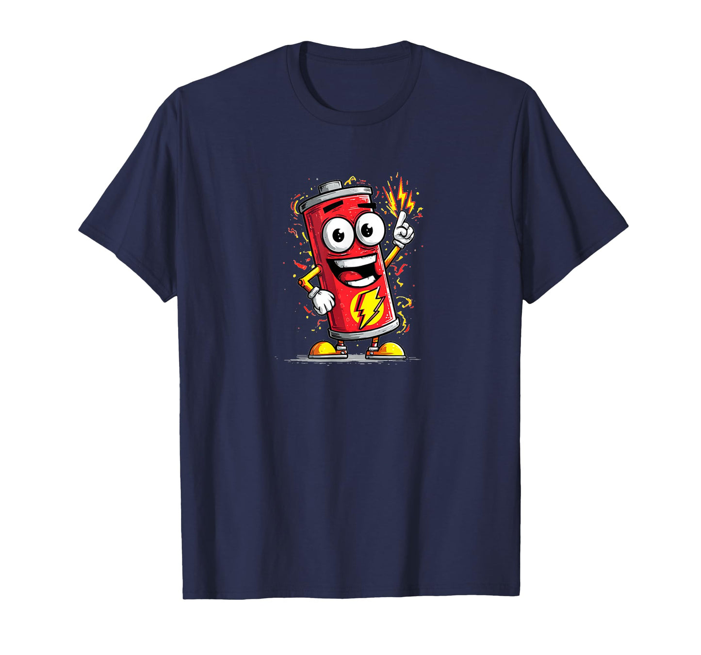 Funny Looking Battery with Full of Energy Costume T-Shirt