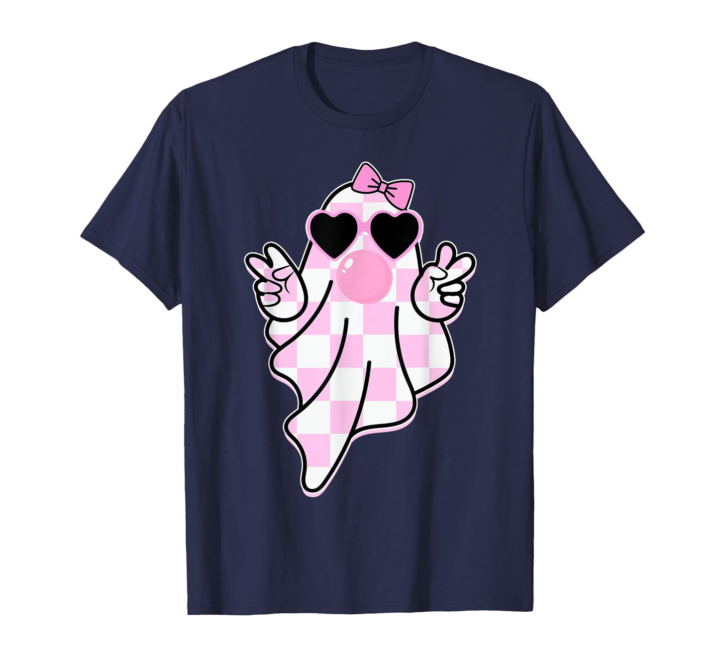Cute Girly Ghost Blowing Bubble Gift For Girl kids T-Shirt