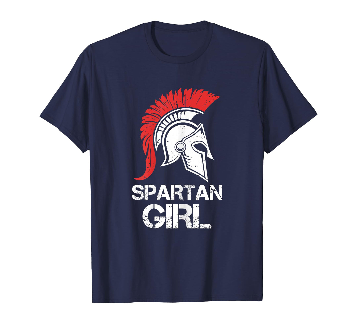 Spartan Girl Warrior Helmet Strong Women Vintage T-Shirt