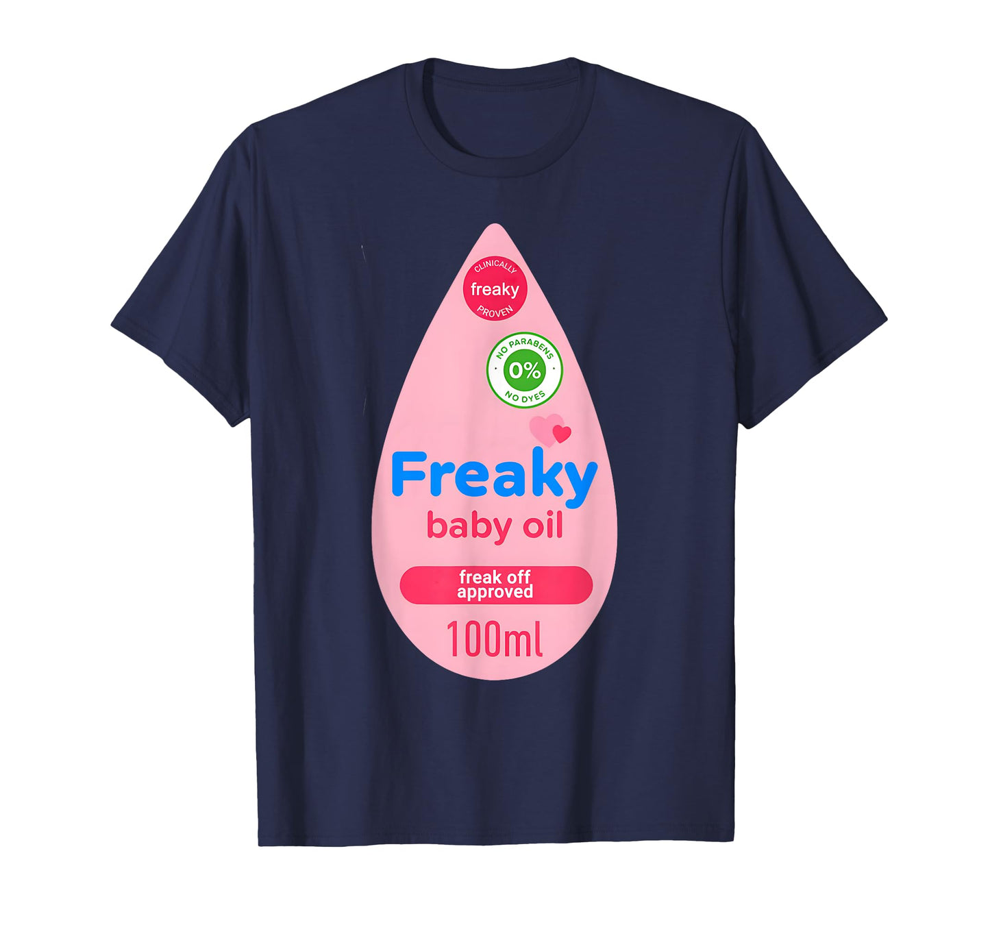 Baby Oil Bottle Halloween Costume Funny Women Men Halloween T-Shirt
