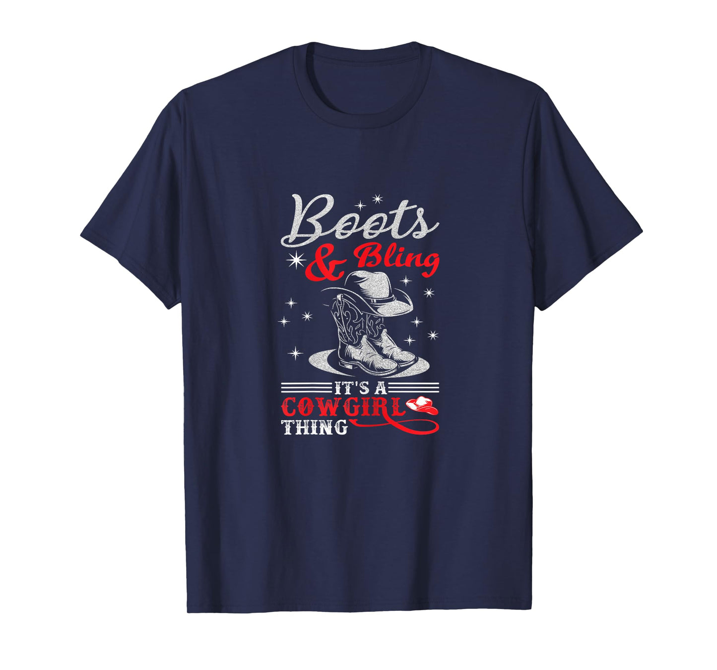 boots & bling it's a cowgirl thing Western T-Shirt