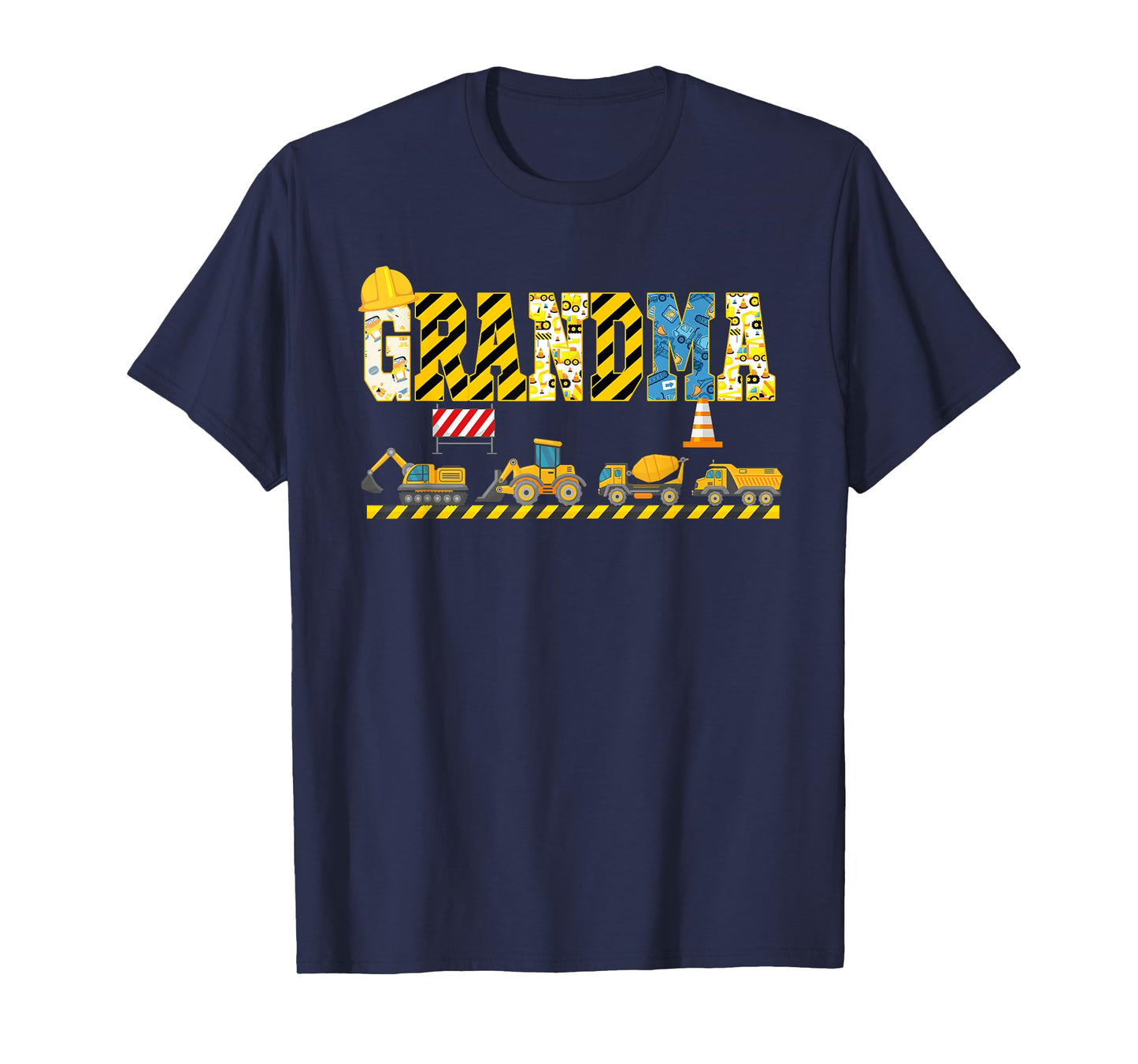 Grandma Of The Birthday Construction Theme Boy Bday Party T-Shirt