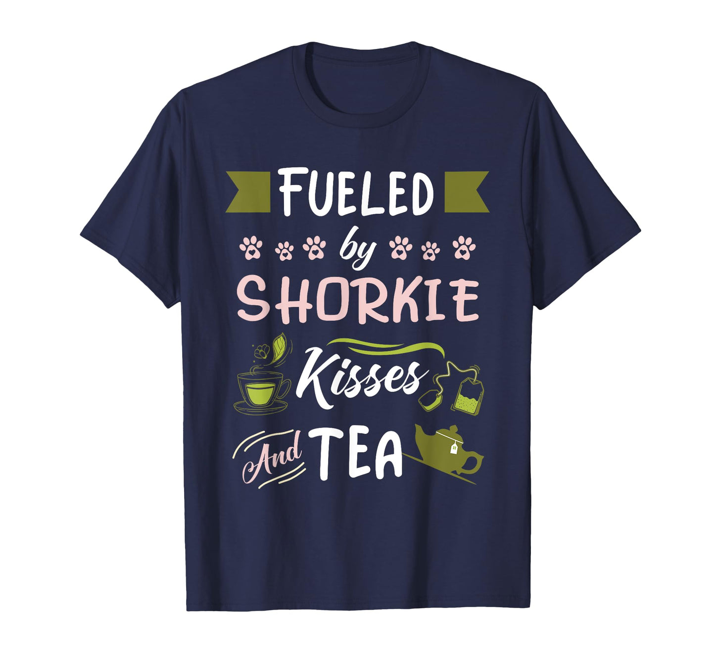 Shorkie Mom Tea Lover Dog Pet Owner T-Shirt