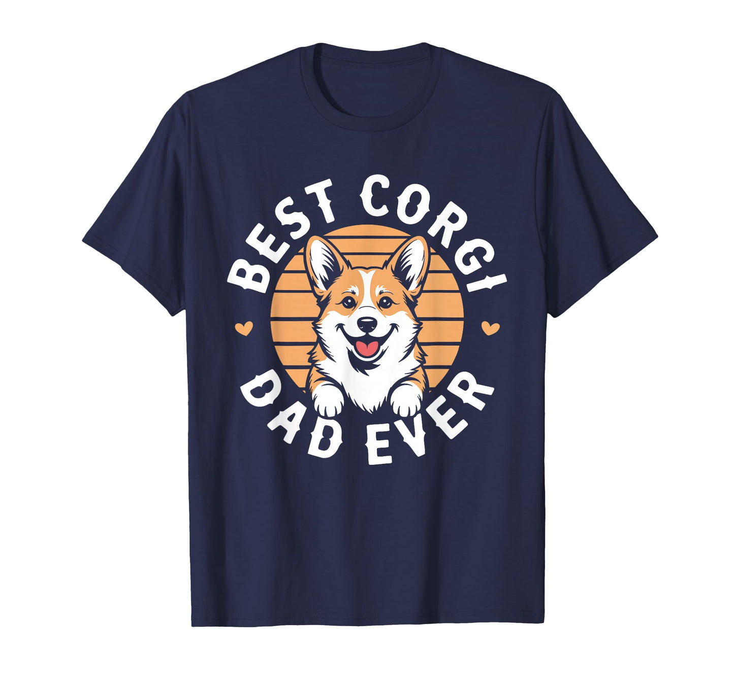 Best Corgi Dad Ever Shirt Men Daddy Dog Lover Fathers Day T-Shirt