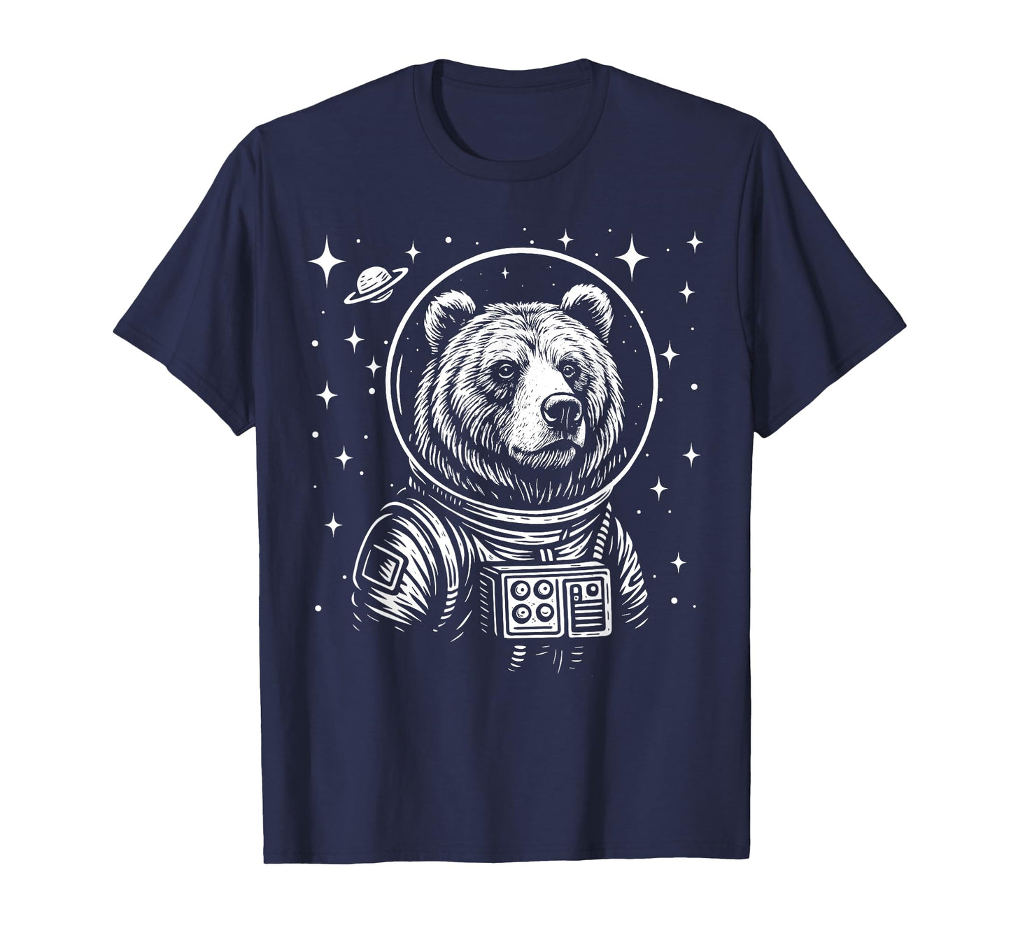 Astronaut Grizzly Bear Space Galaxy T-Shirt