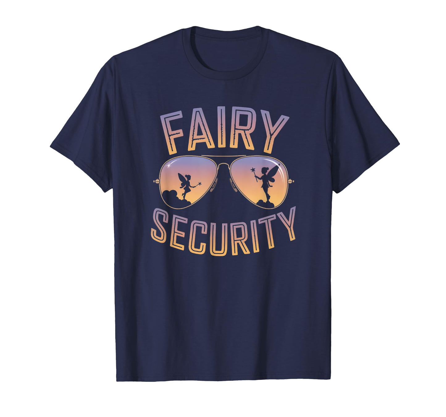 Fairy Security Birthday Family Halloween Costume Dad Mom T-Shirt
