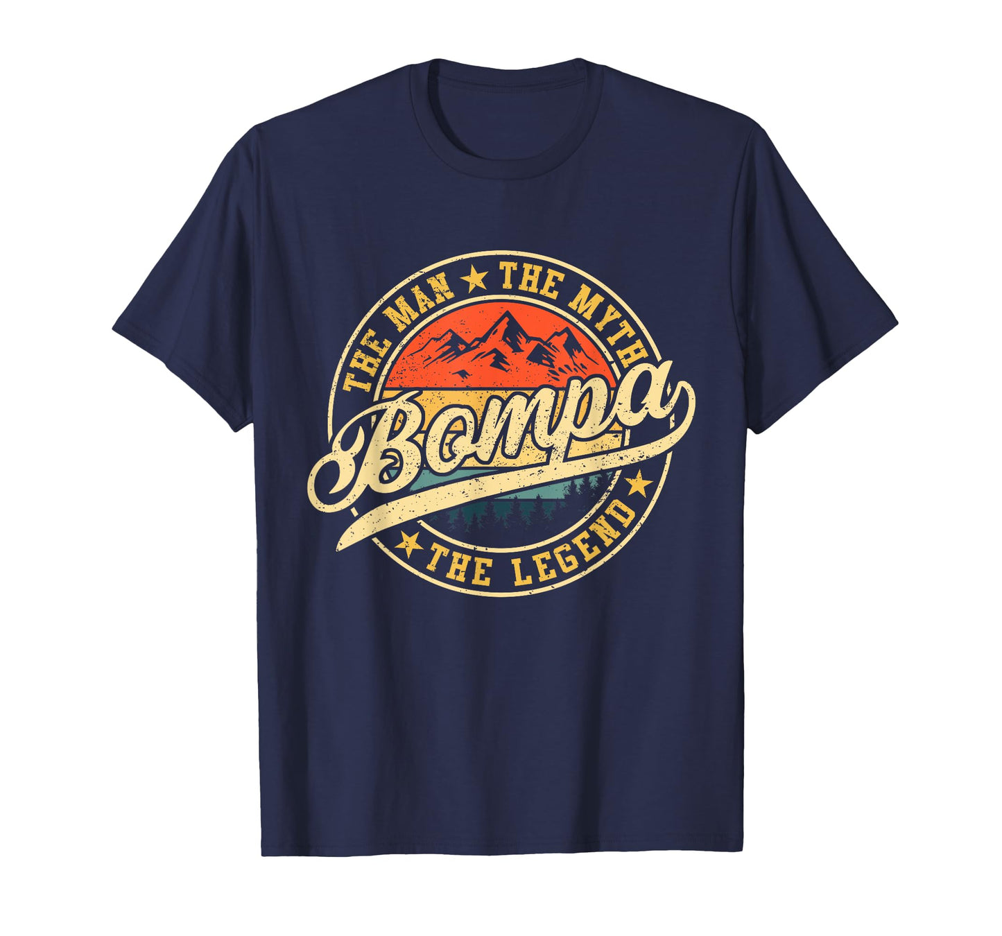 Bompa The Man The Myth The Legend Funny Father's Day T-Shirt