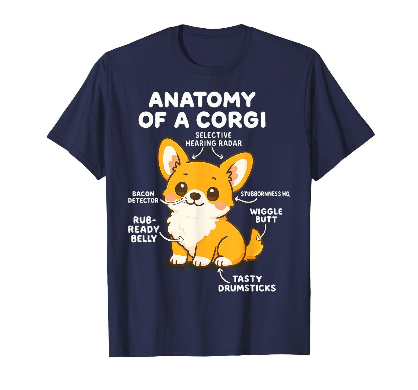 Anatomy Of A Corgi T-Shirt