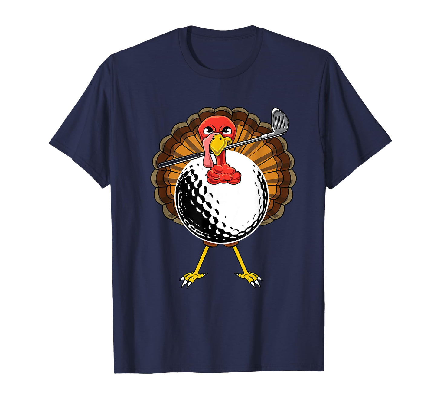 Funny Golfing Thanksgiving Golf Lover Turkey Day Golfer T-Shirt